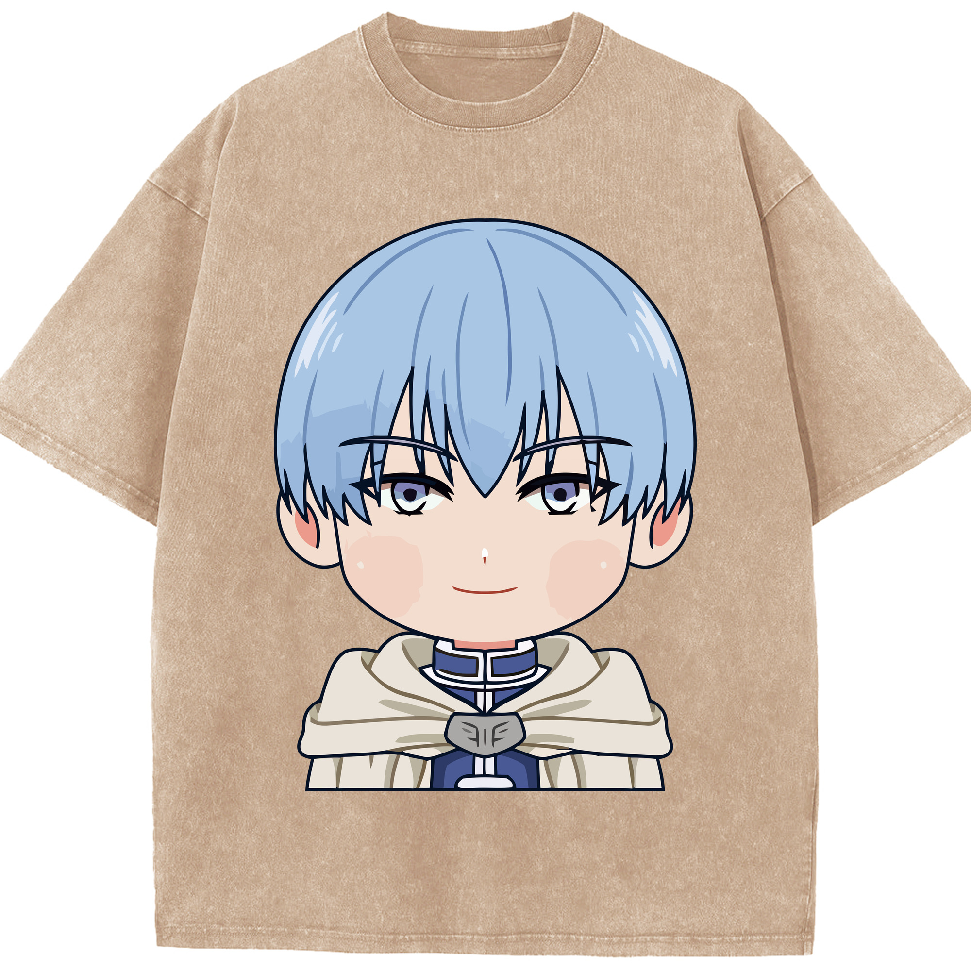 （画像用） 葬送のフリーレン Frieren 綿100% ヴィンテージ風 半袖Tシャツ（フロントプリント）