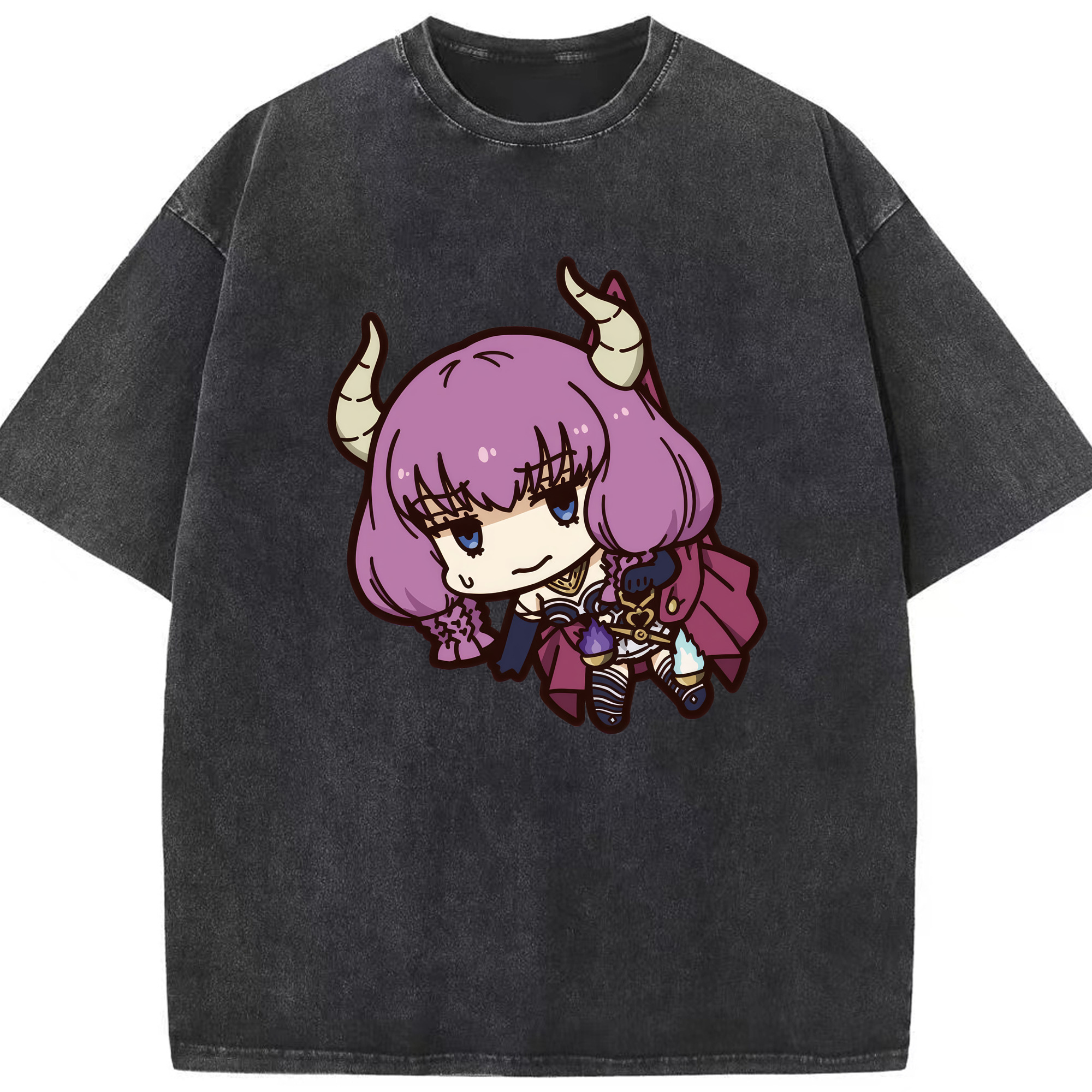 （画像用） 葬送のフリーレン Frieren 綿100% ヴィンテージ風 半袖Tシャツ（フロントプリント）