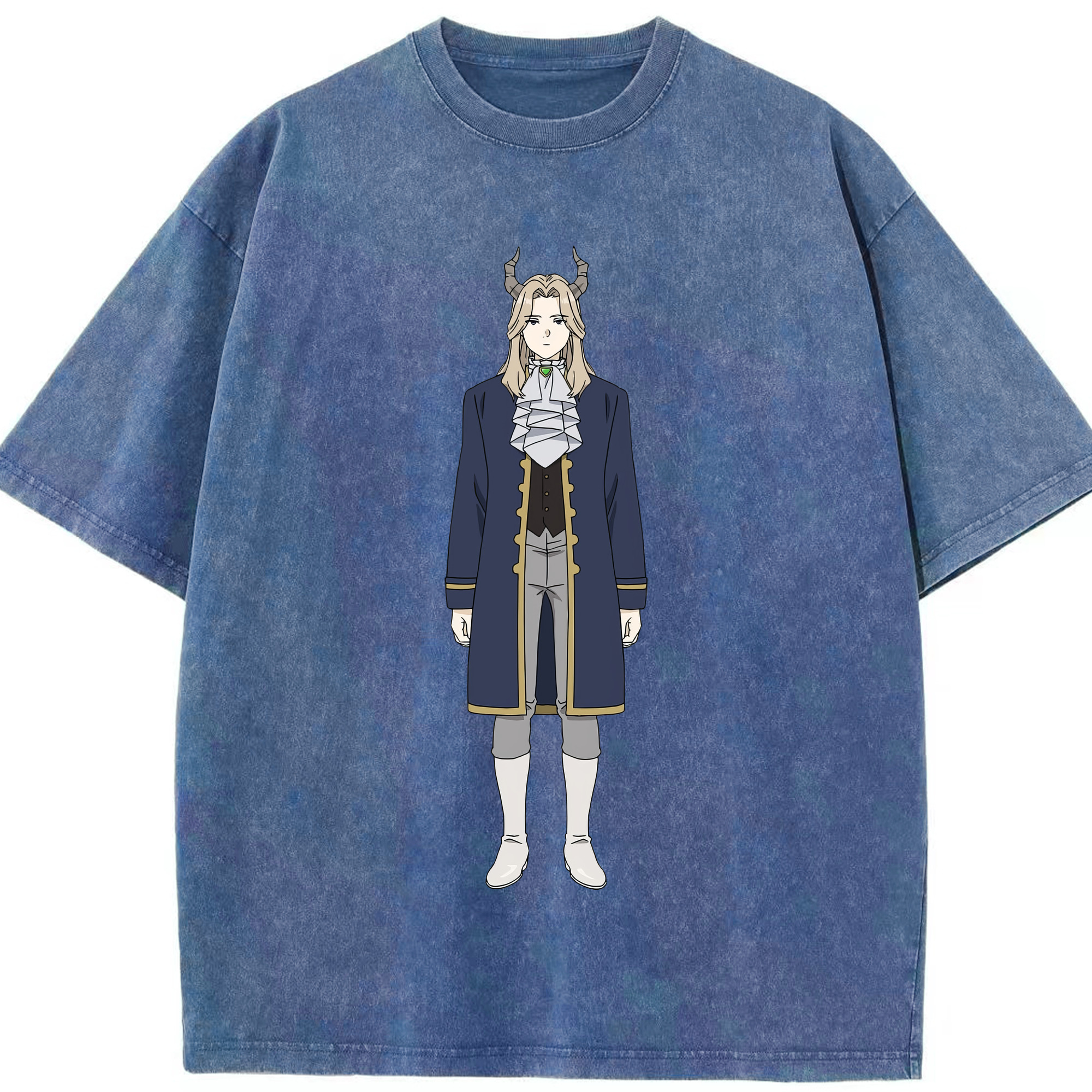 （画像用） 葬送のフリーレン Frieren 綿100% ヴィンテージ風 半袖Tシャツ（フロントプリント）