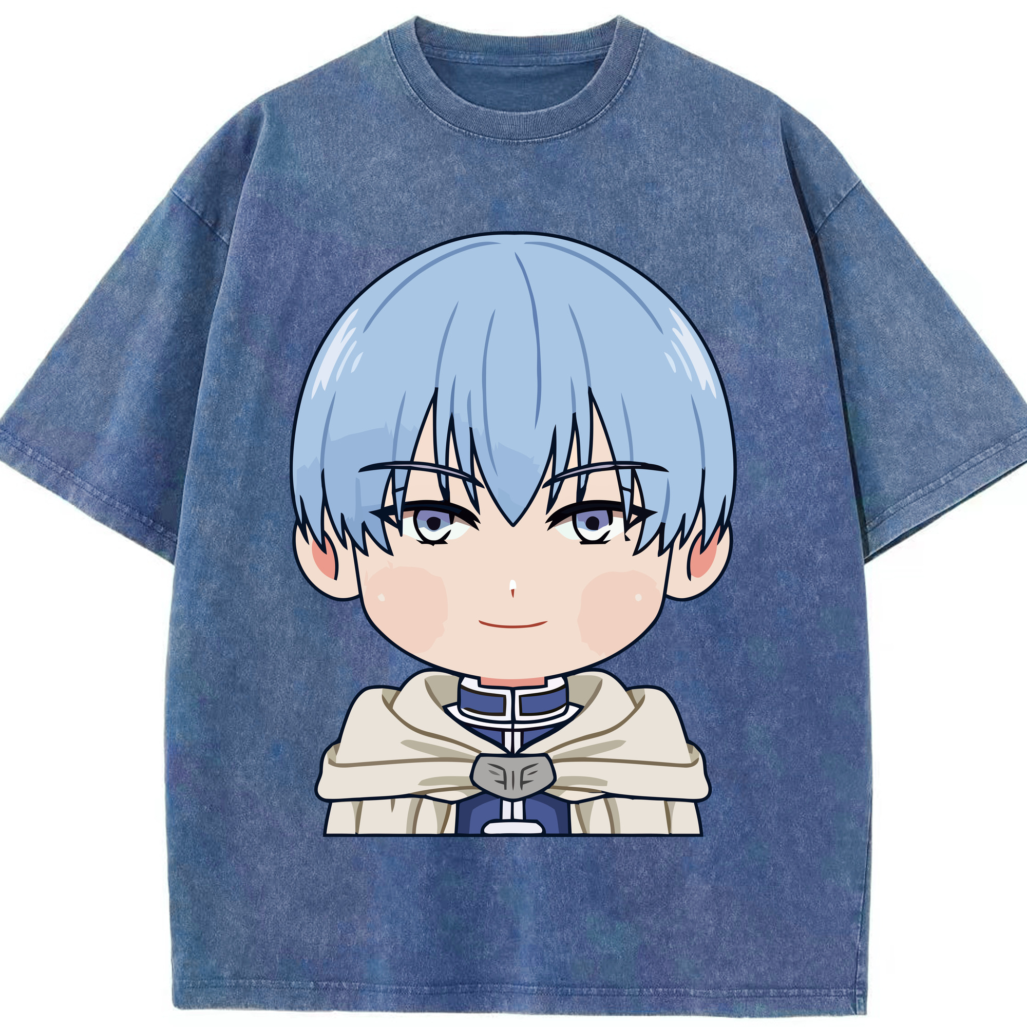 （画像用） 葬送のフリーレン Frieren 綿100% ヴィンテージ風 半袖Tシャツ（フロントプリント）
