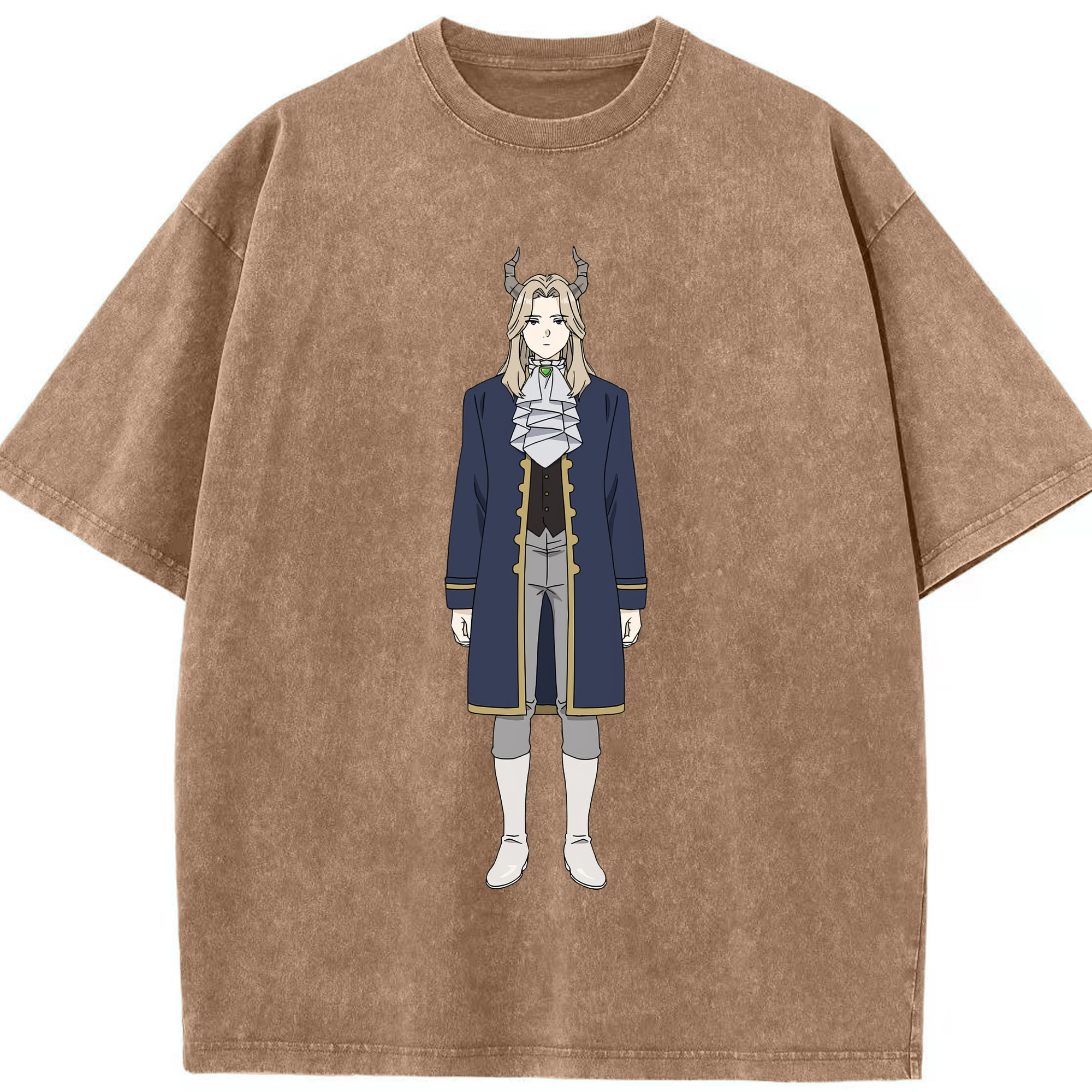 （画像用） 葬送のフリーレン Frieren 綿100% ヴィンテージ風 半袖Tシャツ（フロントプリント）