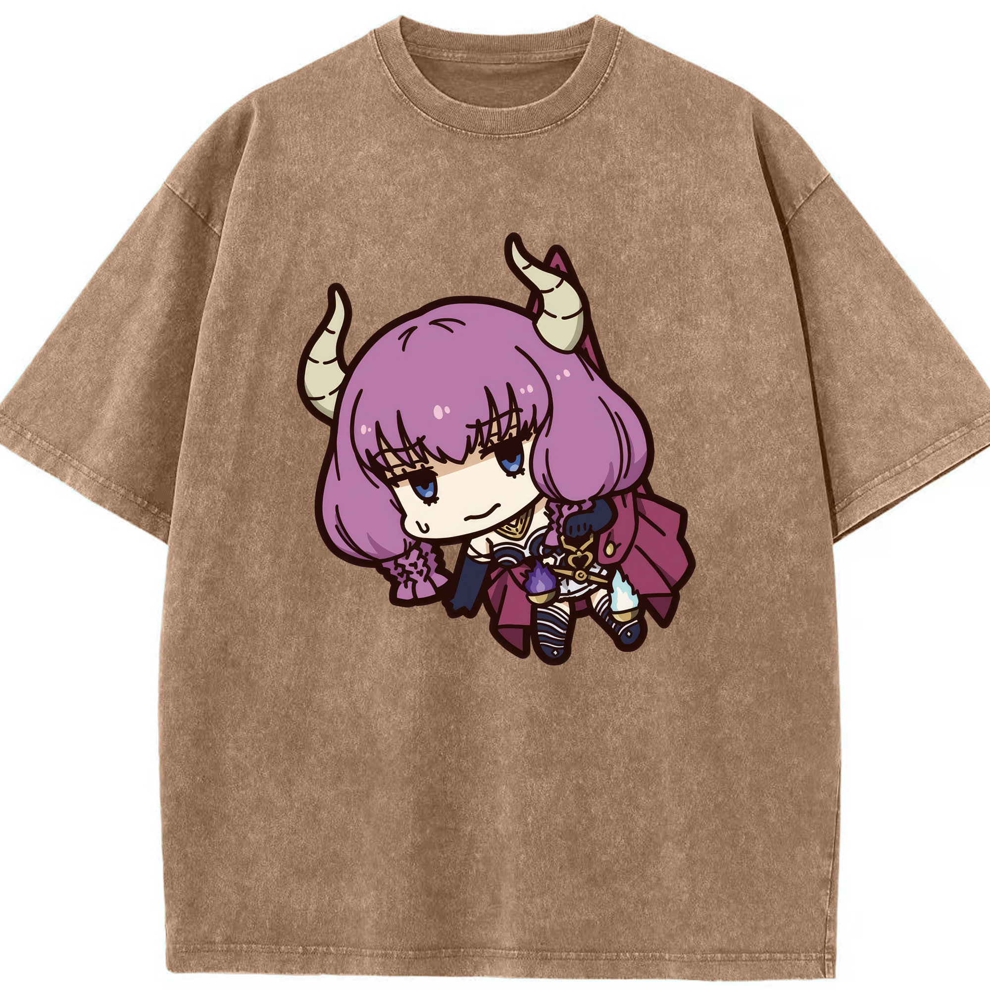 （画像用） 葬送のフリーレン Frieren 綿100% ヴィンテージ風 半袖Tシャツ（フロントプリント）
