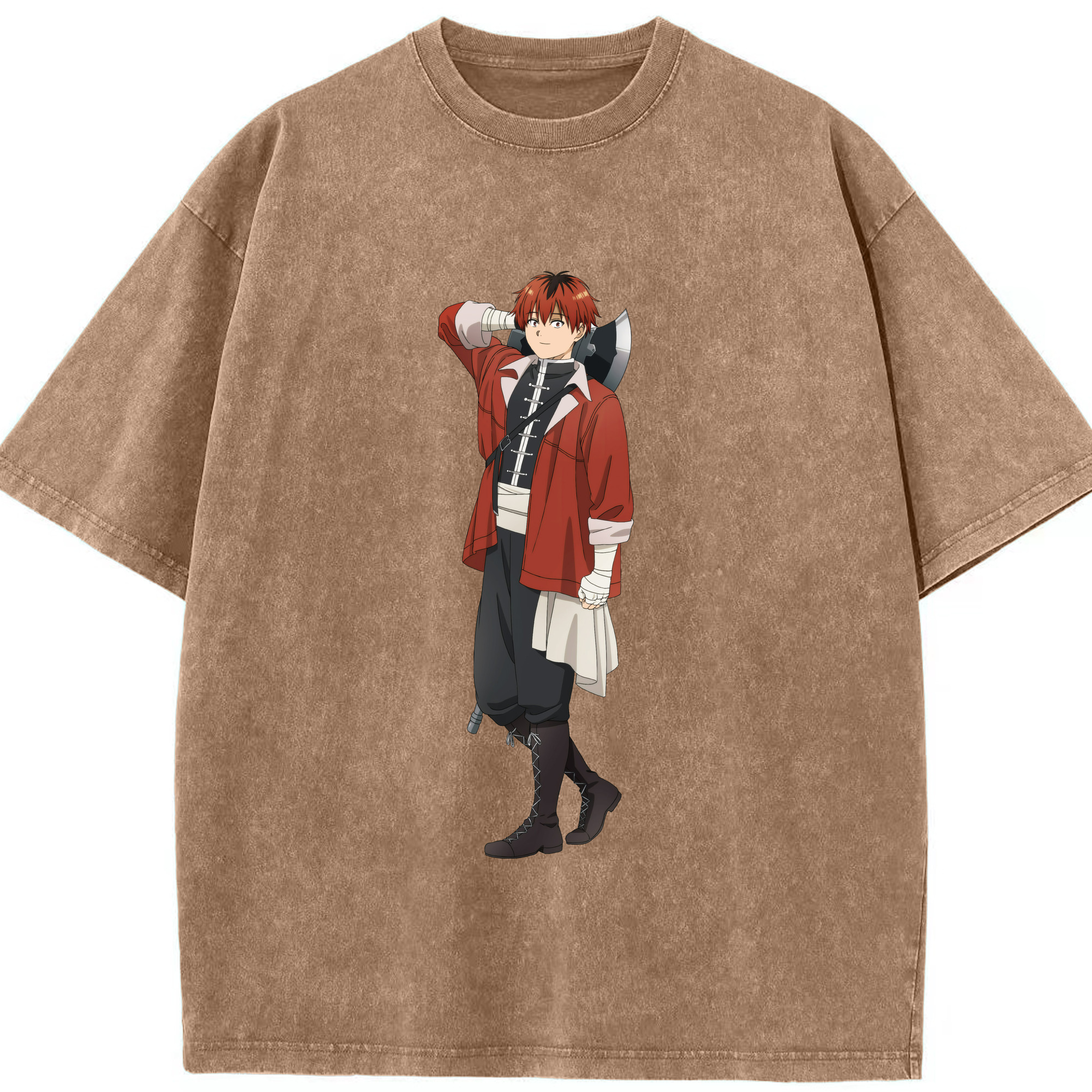 （画像用） 葬送のフリーレン Frieren 綿100% ヴィンテージ風 半袖Tシャツ（フロントプリント）