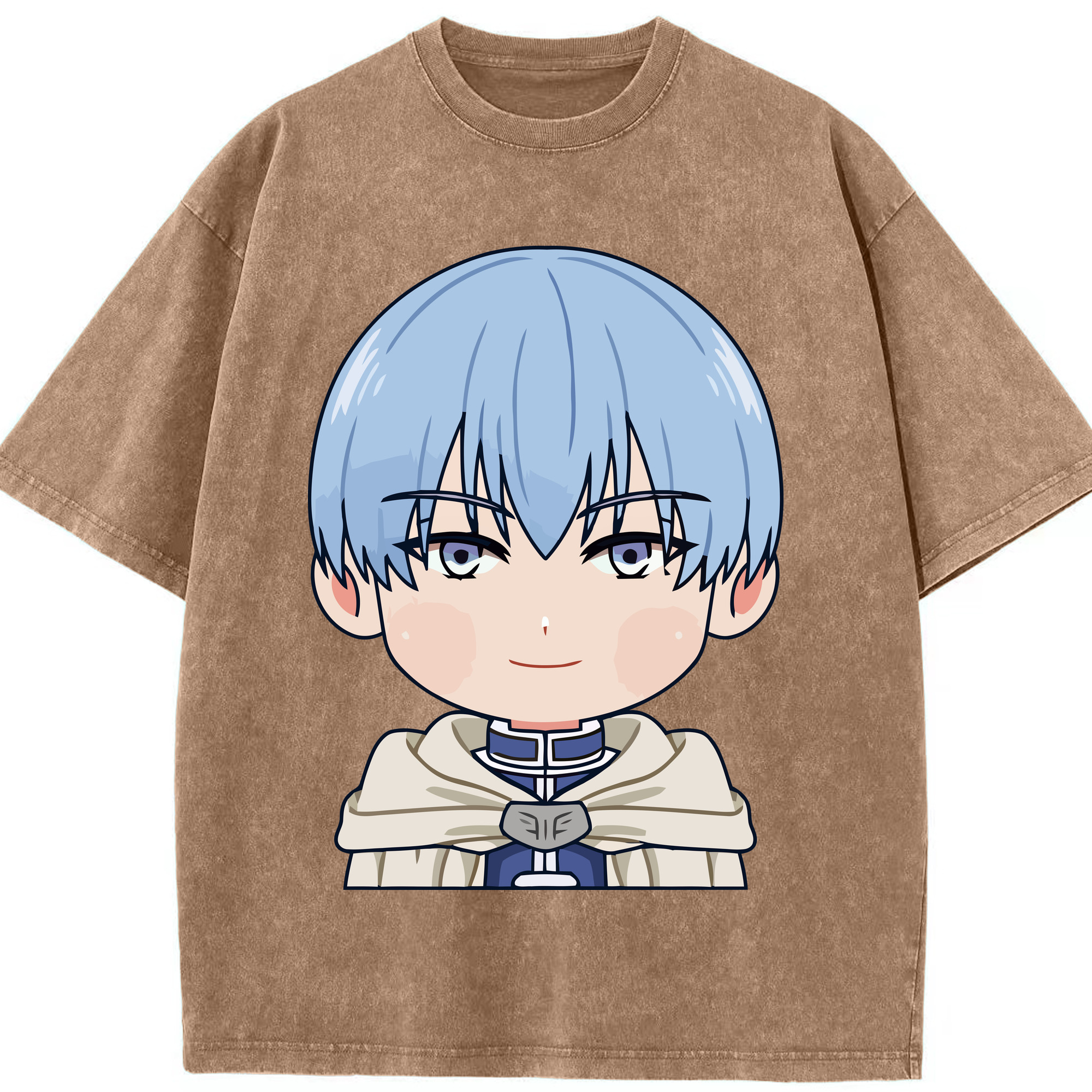 （画像用） 葬送のフリーレン Frieren 綿100% ヴィンテージ風 半袖Tシャツ（フロントプリント）
