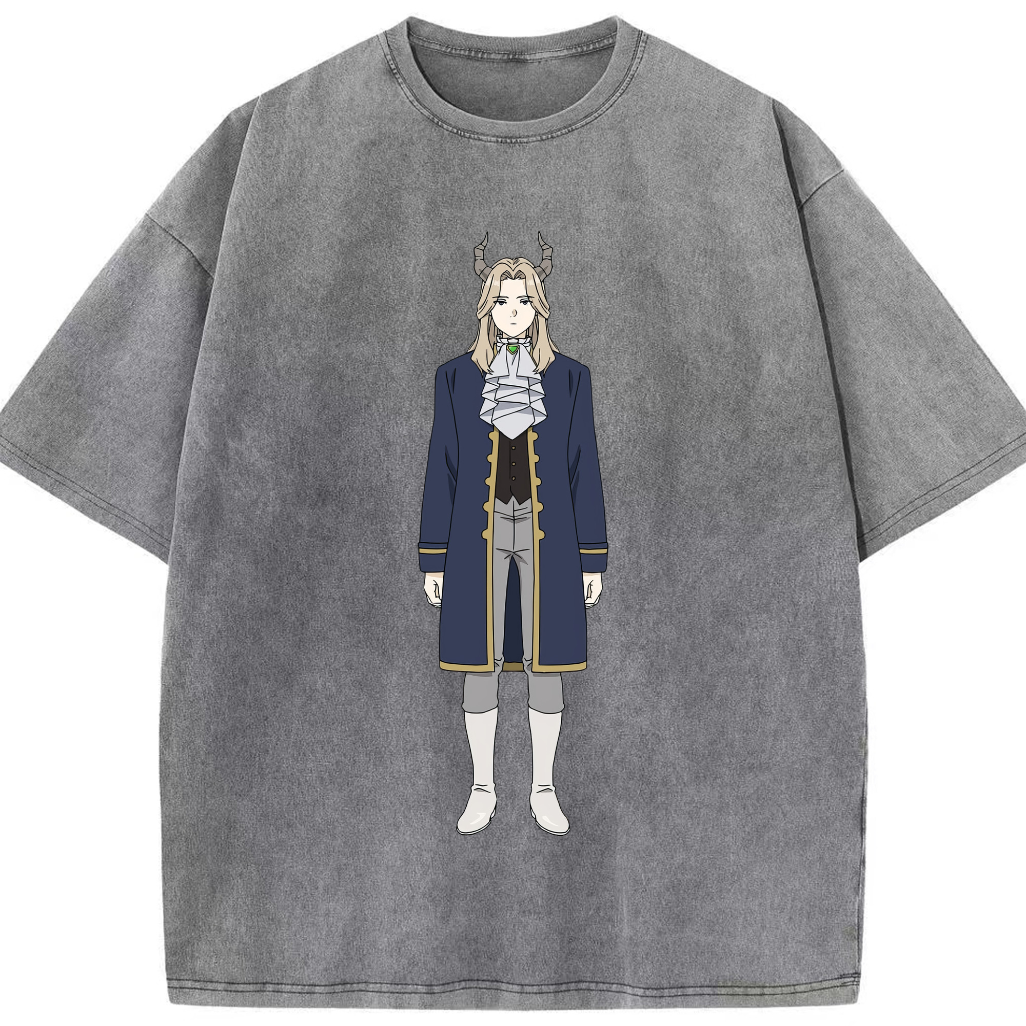（画像用） 葬送のフリーレン Frieren 綿100% ヴィンテージ風 半袖Tシャツ（フロントプリント）
