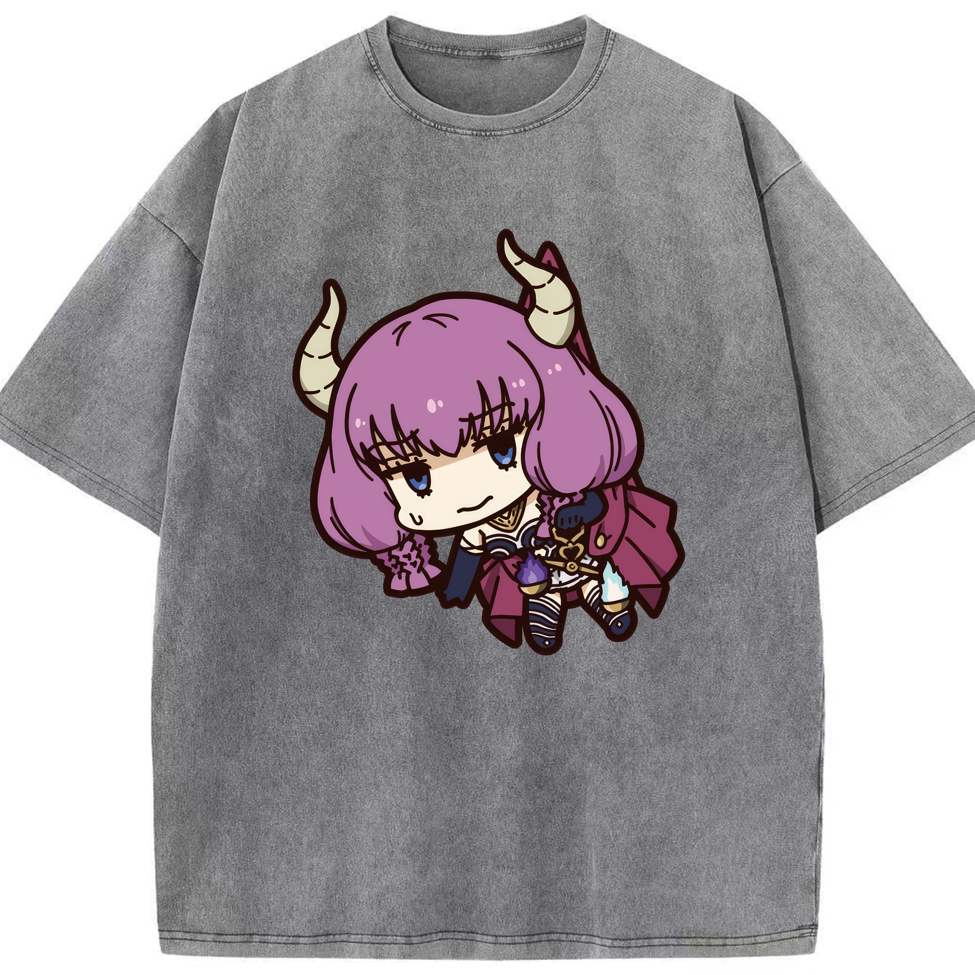 （画像用） 葬送のフリーレン Frieren 綿100% ヴィンテージ風 半袖Tシャツ（フロントプリント）