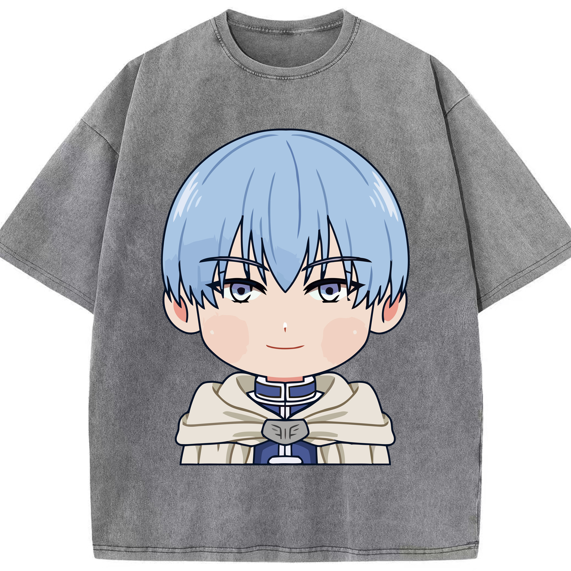 （画像用） 葬送のフリーレン Frieren 綿100% ヴィンテージ風 半袖Tシャツ（フロントプリント）