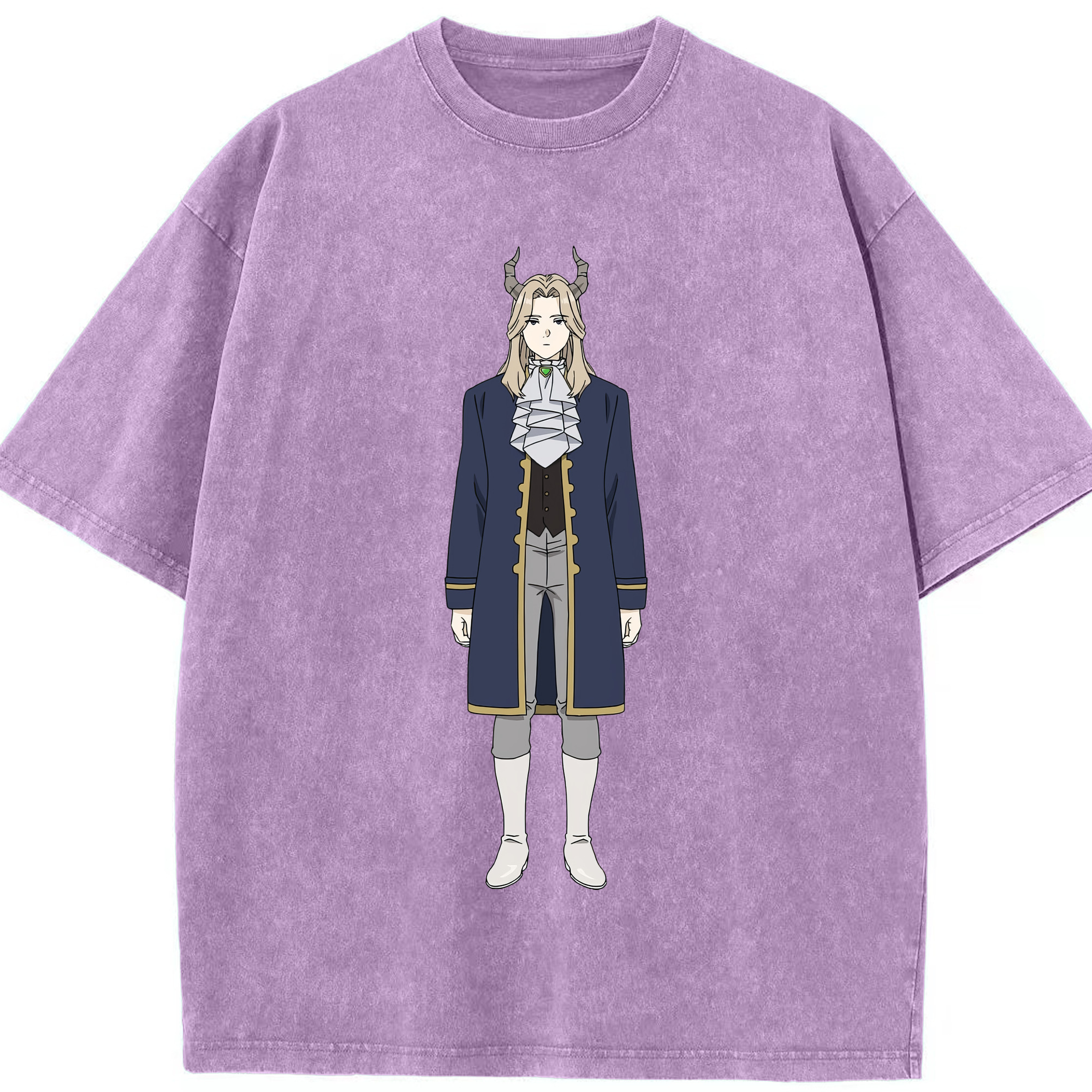 （画像用） 葬送のフリーレン Frieren 綿100% ヴィンテージ風 半袖Tシャツ（フロントプリント）