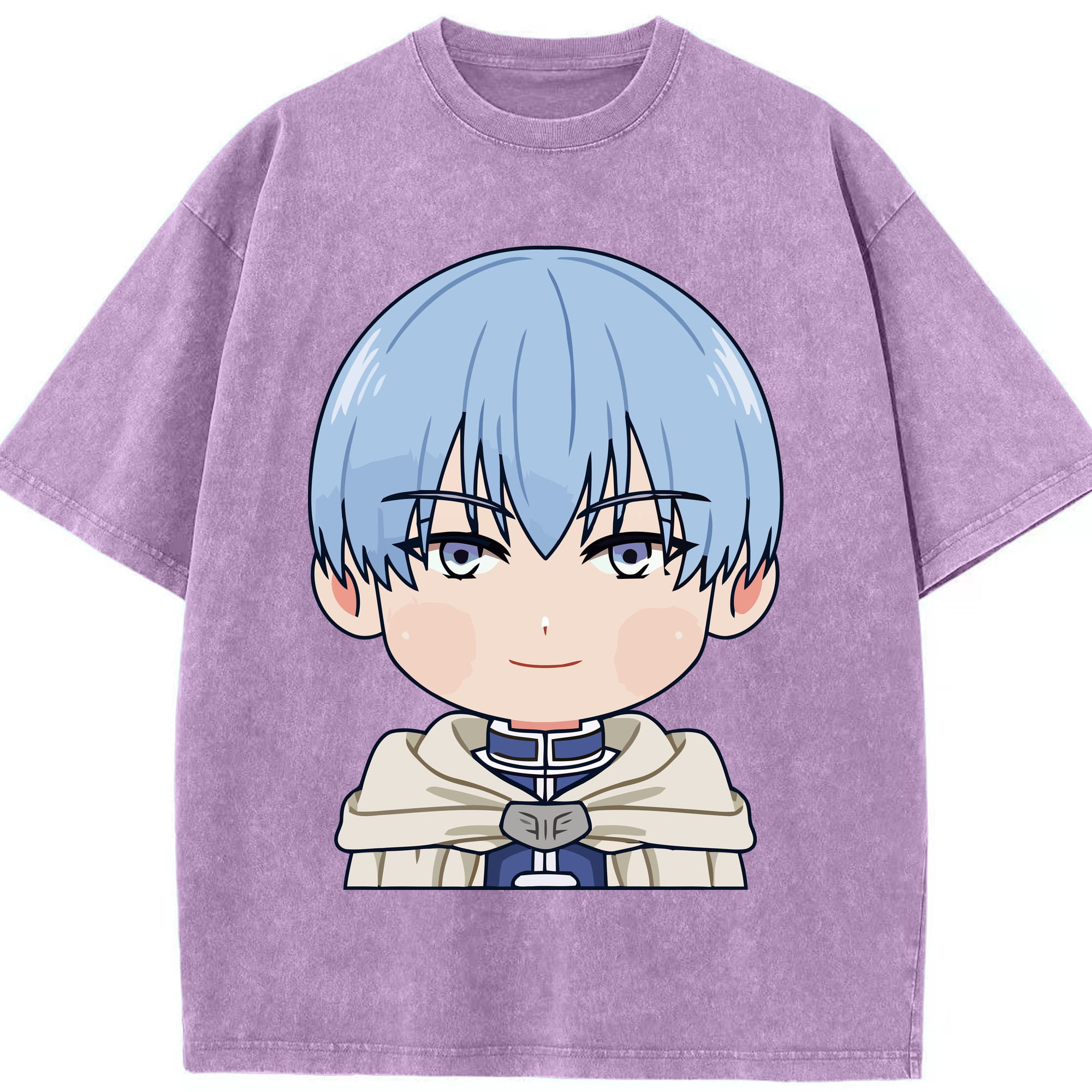 （画像用） 葬送のフリーレン Frieren 綿100% ヴィンテージ風 半袖Tシャツ（フロントプリント）