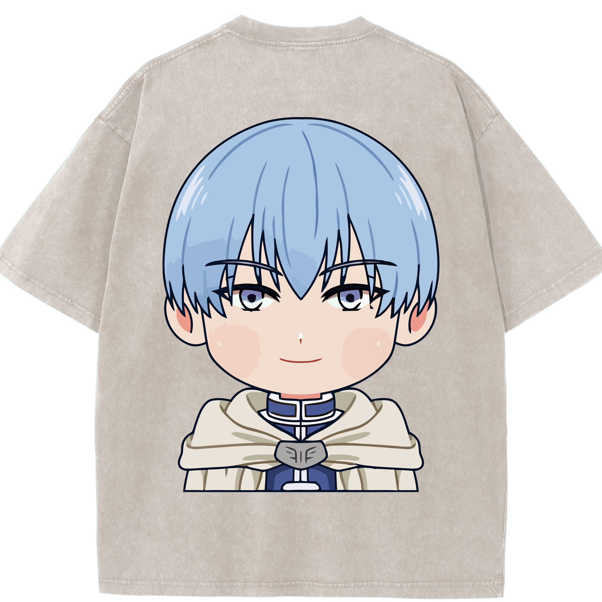 （画像用） 葬送のフリーレン Frieren 綿100% ヴィンテージ風 半袖Tシャツ（背面プリント）