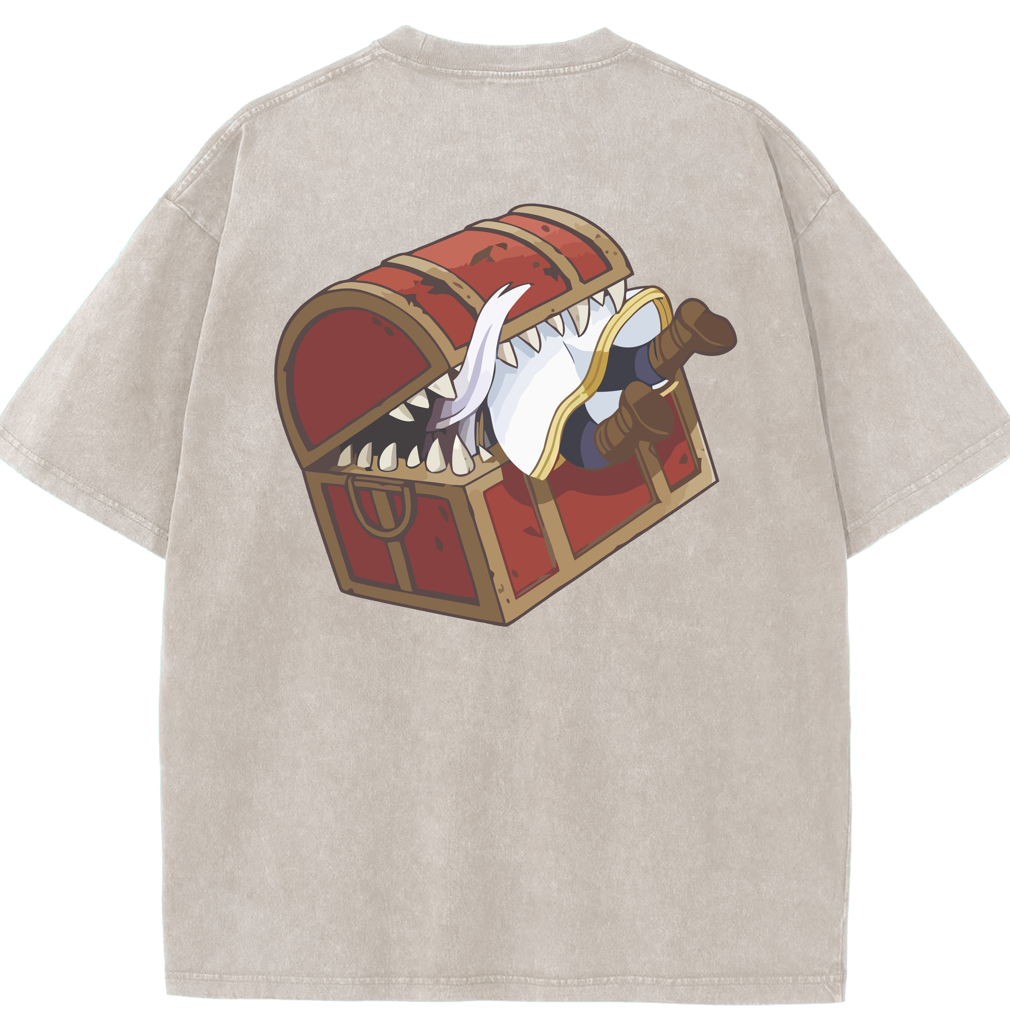 （画像用） 葬送のフリーレン Frieren 綿100% ヴィンテージ風 半袖Tシャツ（背面プリント）