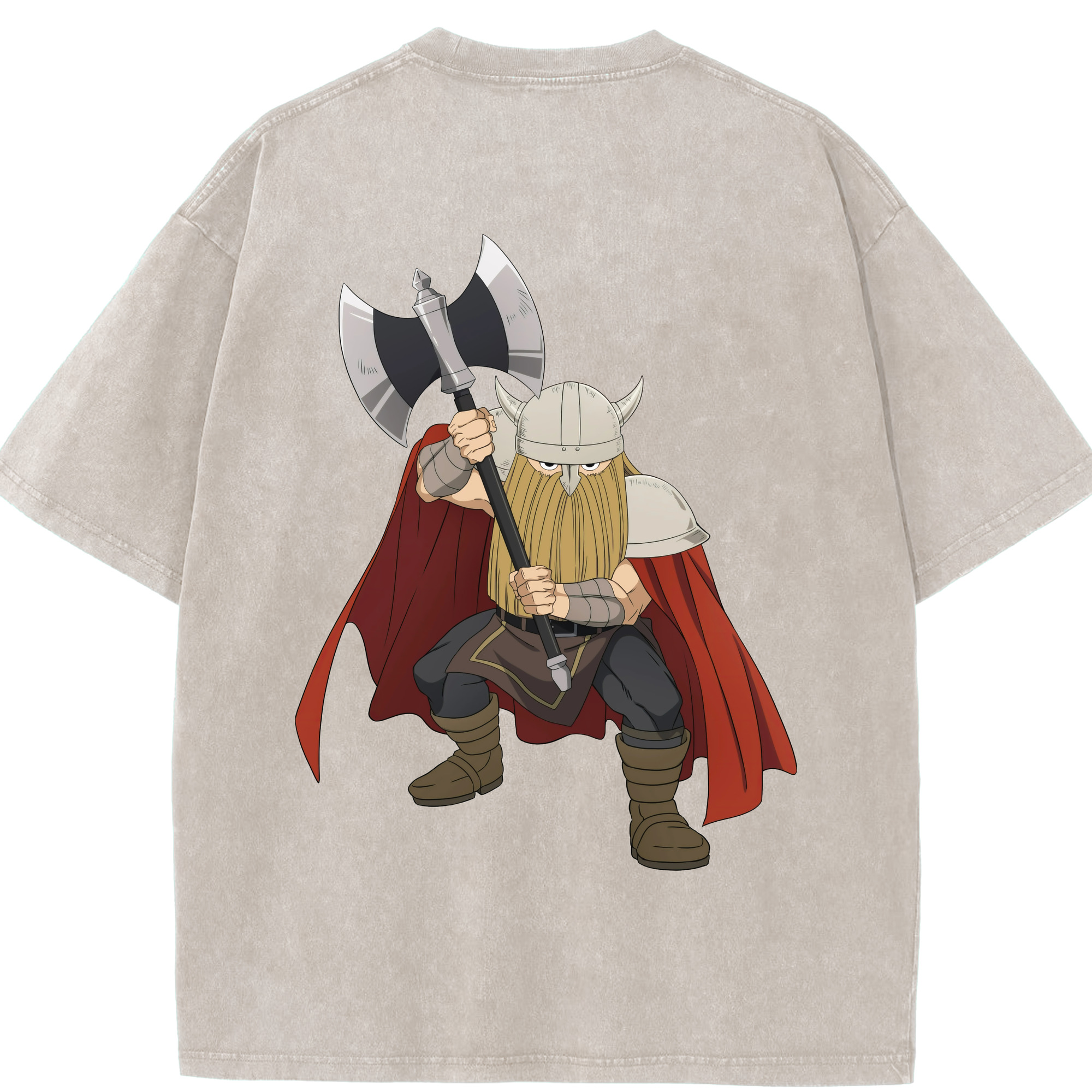 （画像用） 葬送のフリーレン Frieren 綿100% ヴィンテージ風 半袖Tシャツ（背面プリント）