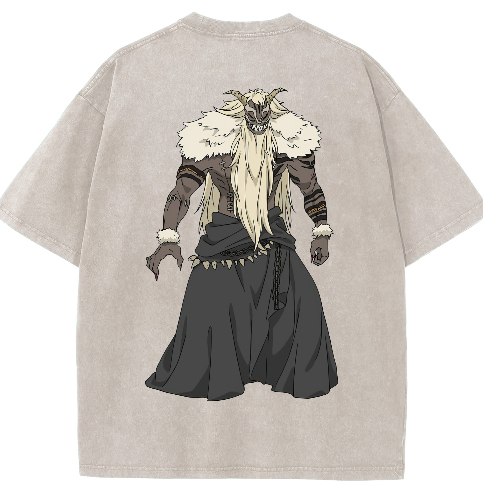 （画像用） 葬送のフリーレン Frieren 綿100% ヴィンテージ風 半袖Tシャツ（背面プリント）