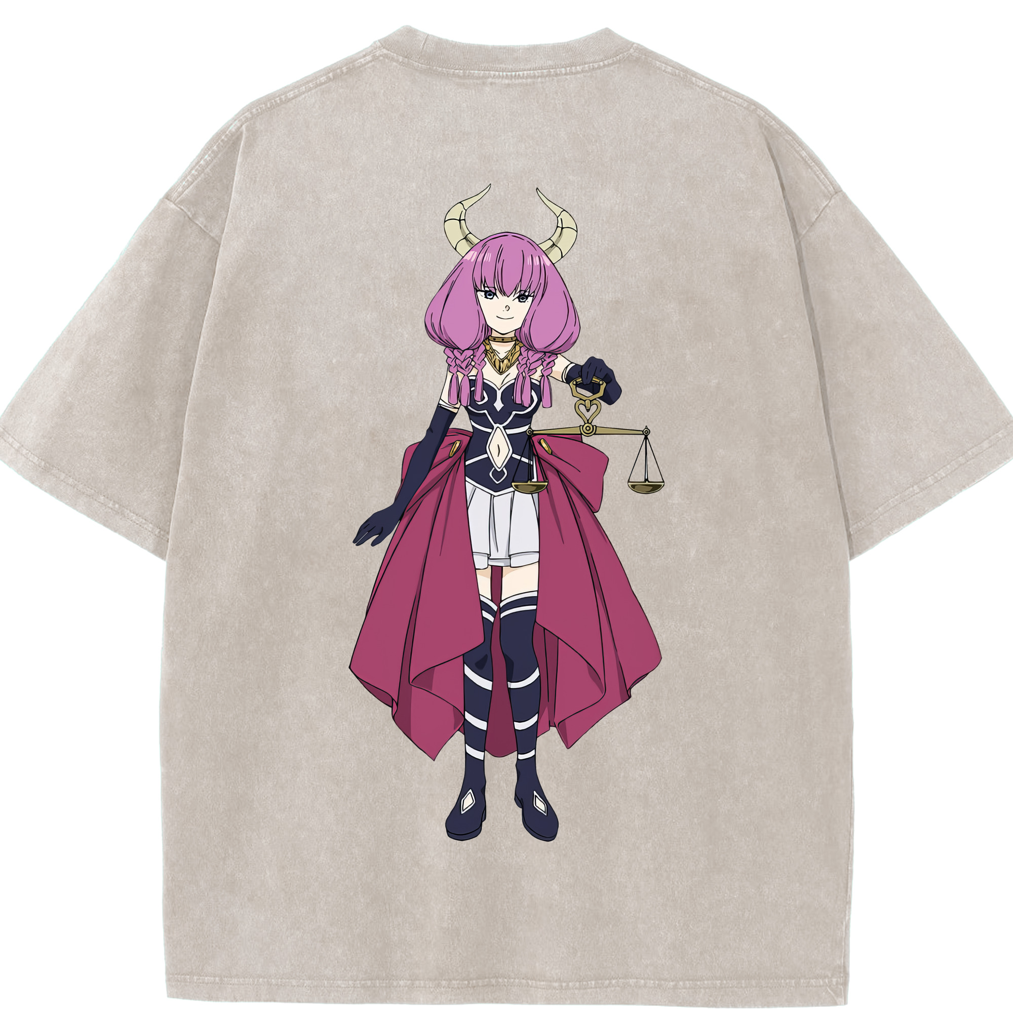 （画像用） 葬送のフリーレン Frieren 綿100% ヴィンテージ風 半袖Tシャツ（背面プリント）