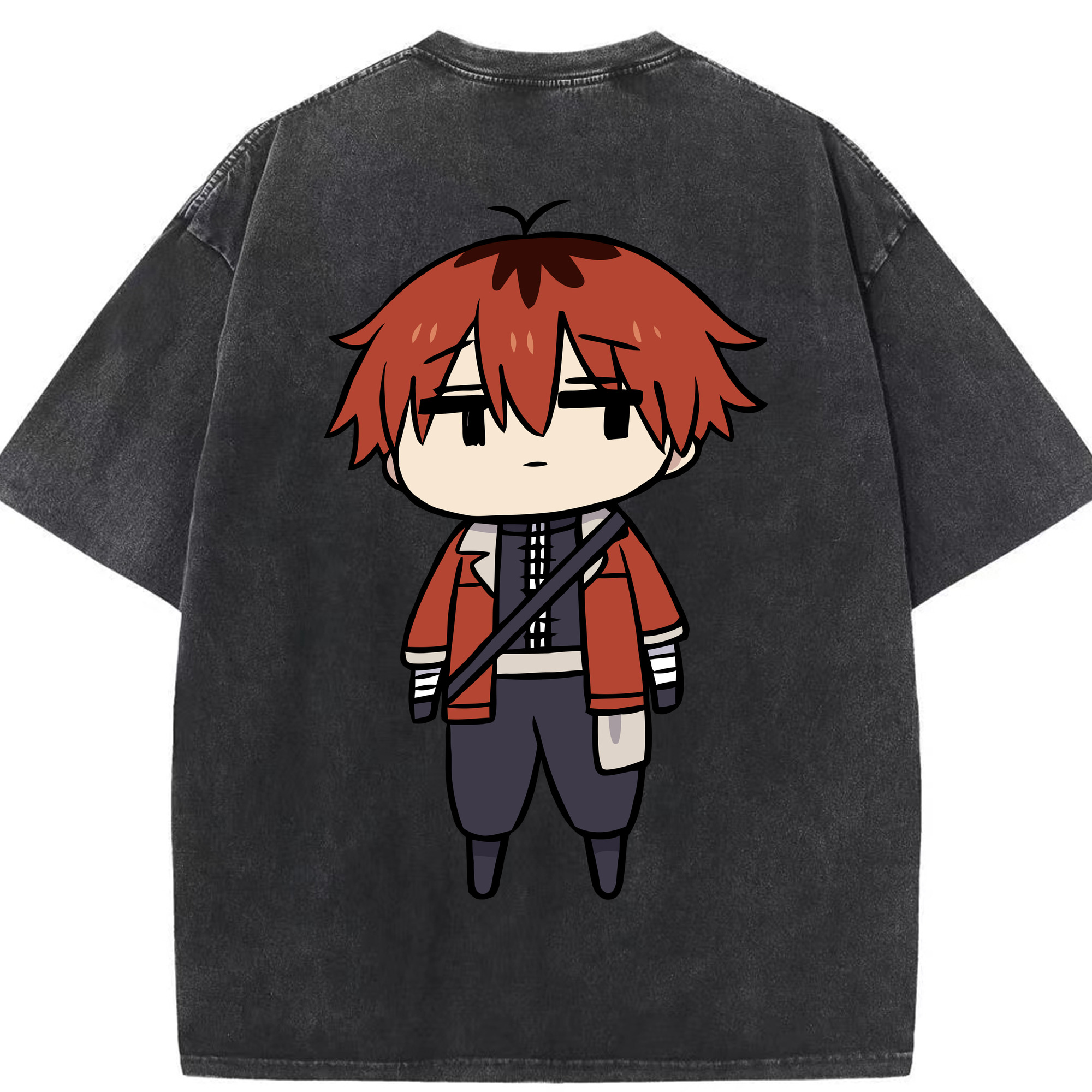 （画像用） 葬送のフリーレン Frieren 綿100% ヴィンテージ風 半袖Tシャツ（背面プリント）