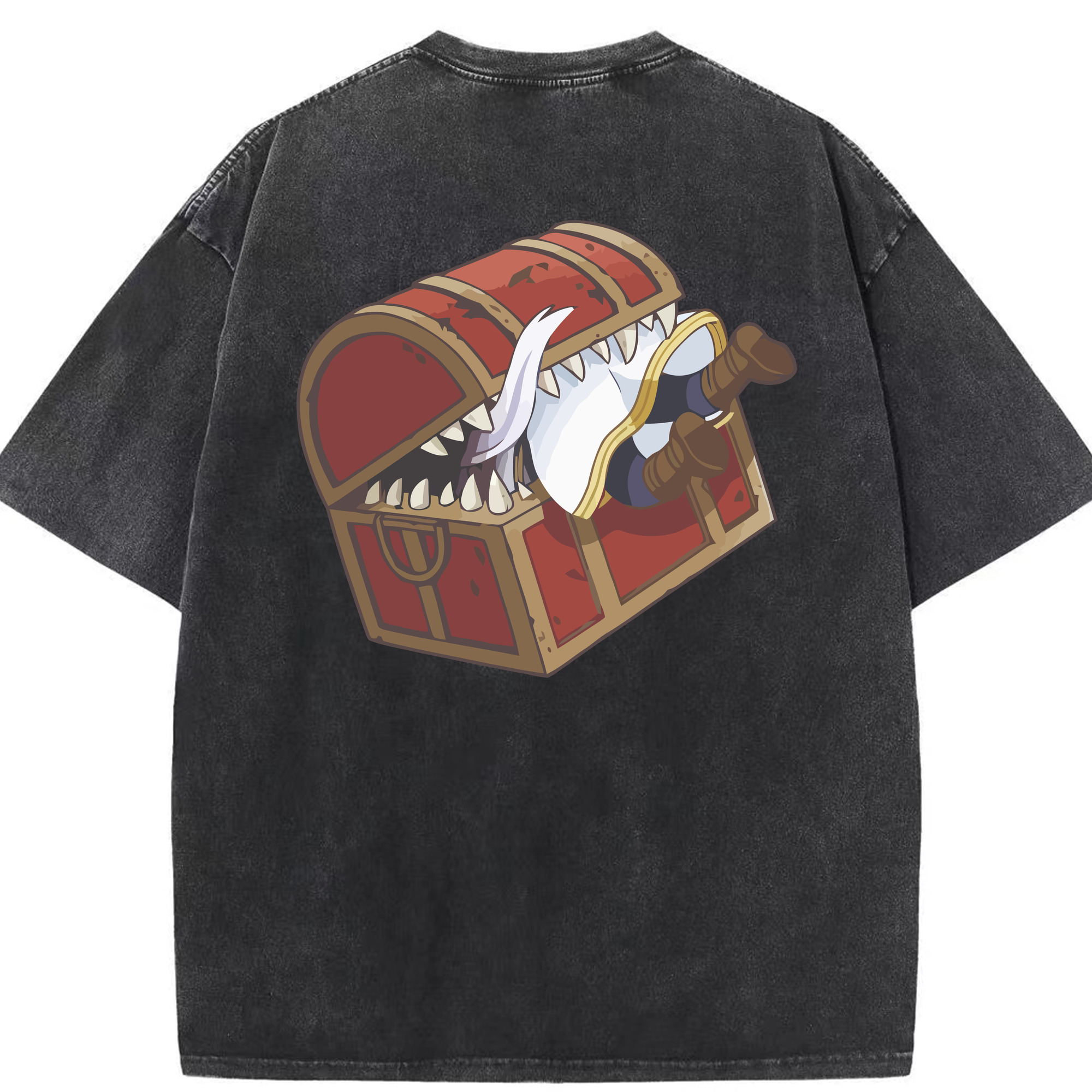 （画像用） 葬送のフリーレン Frieren 綿100% ヴィンテージ風 半袖Tシャツ（背面プリント）