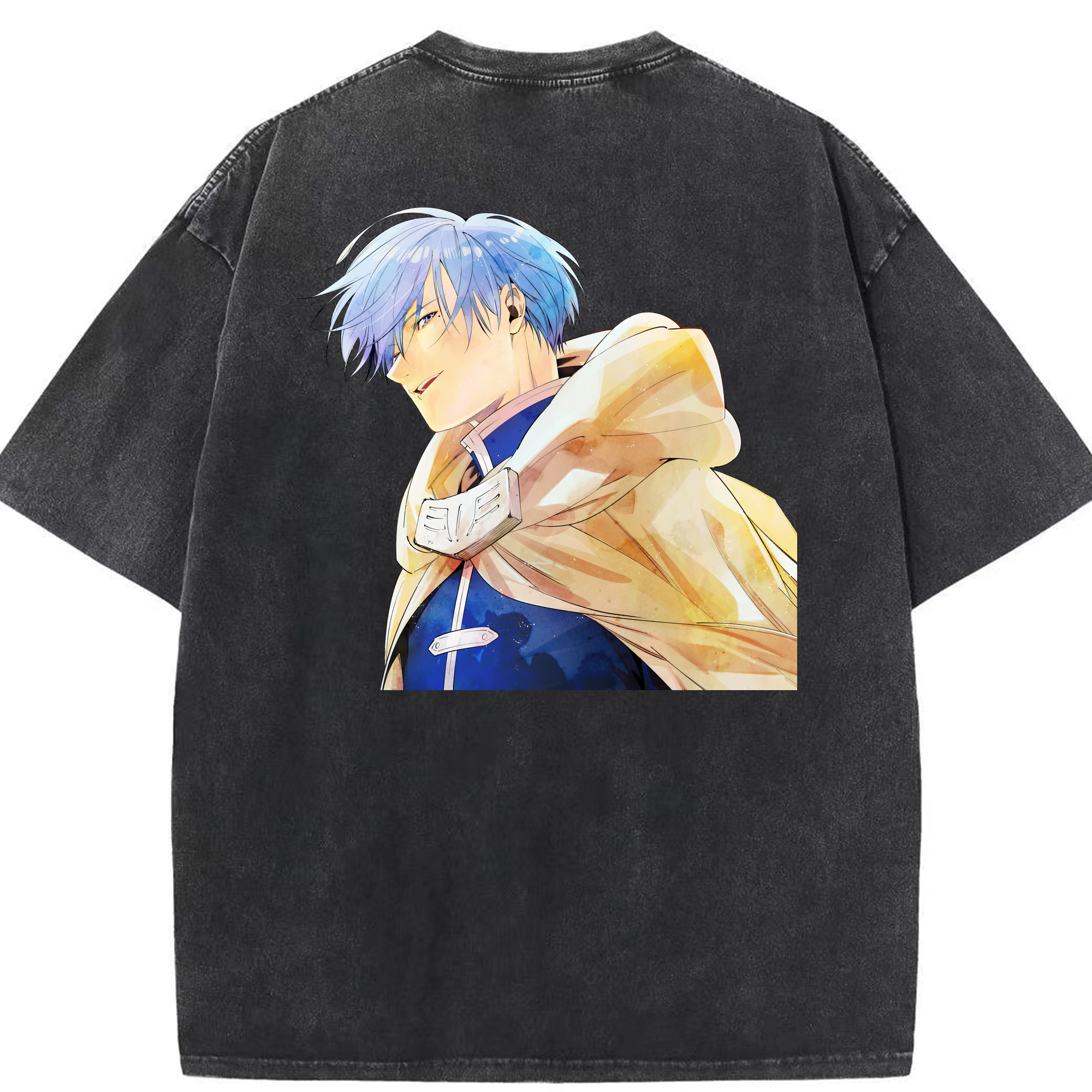 （画像用） 葬送のフリーレン Frieren 綿100% ヴィンテージ風 半袖Tシャツ（背面プリント）