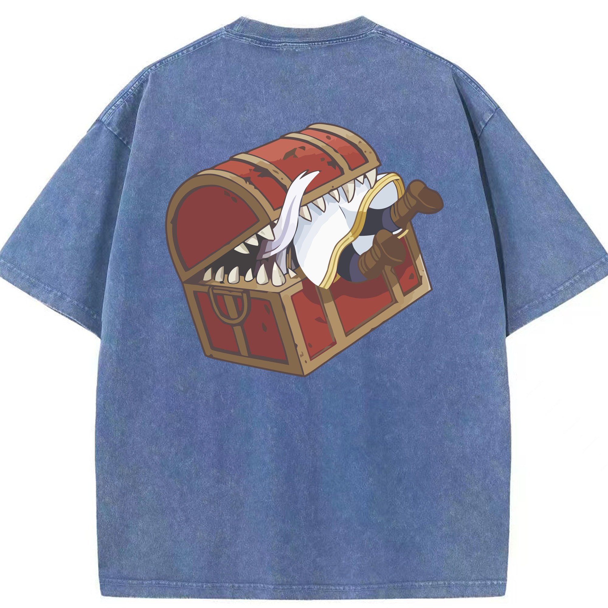 （画像用） 葬送のフリーレン Frieren 綿100% ヴィンテージ風 半袖Tシャツ（背面プリント）