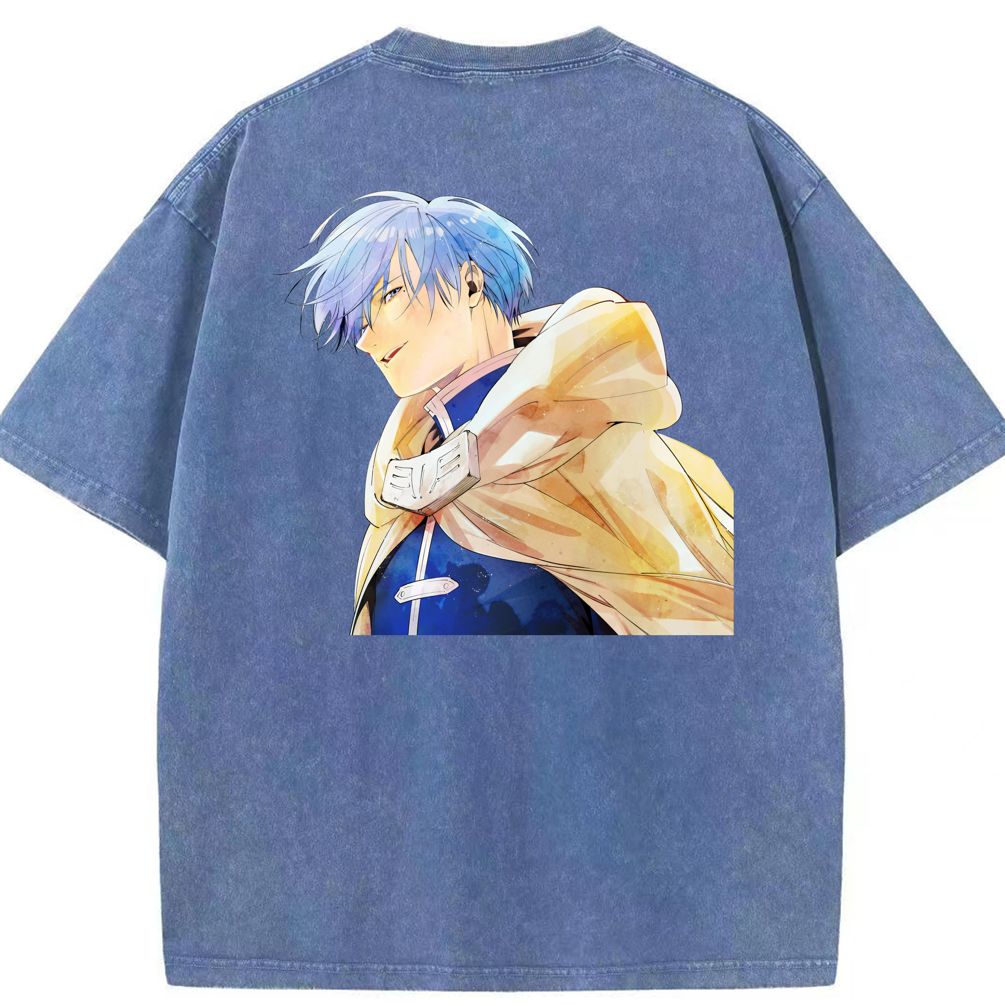 （画像用） 葬送のフリーレン Frieren 綿100% ヴィンテージ風 半袖Tシャツ（背面プリント）