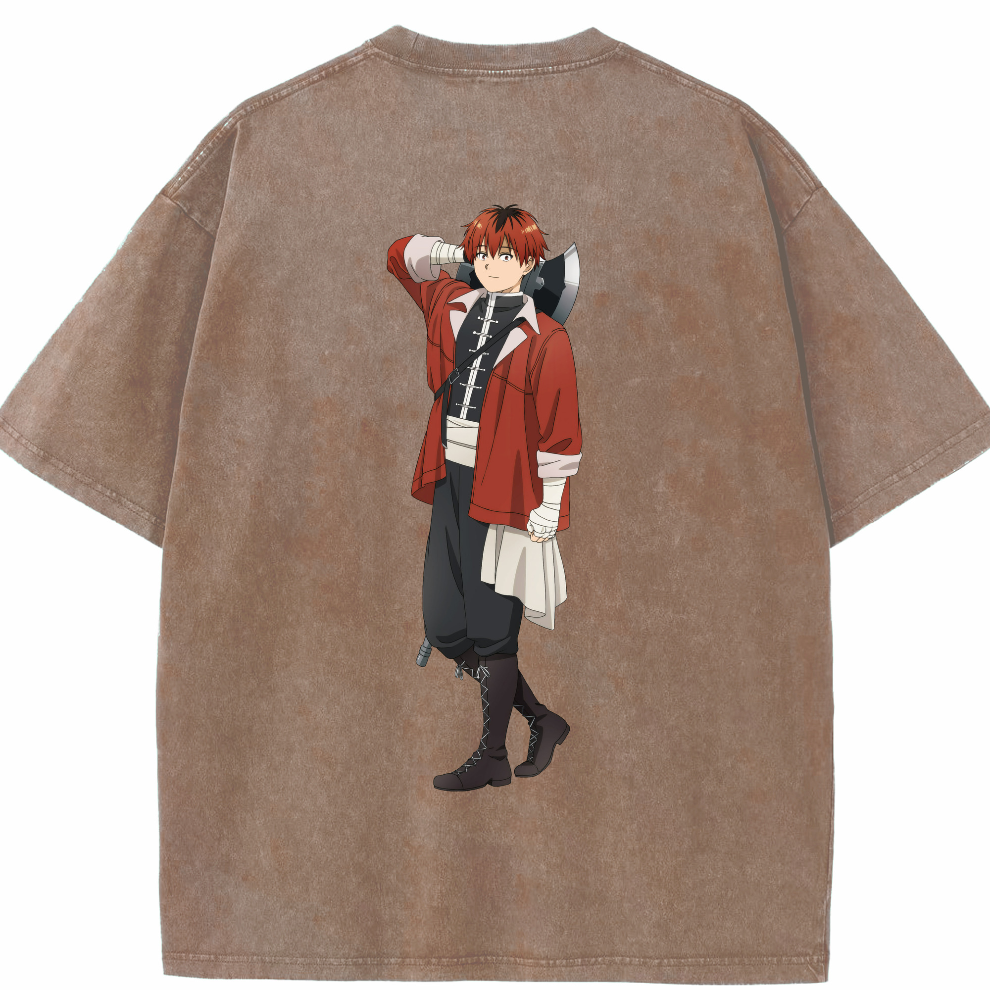 （画像用） 葬送のフリーレン Frieren 綿100% ヴィンテージ風 半袖Tシャツ（背面プリント）