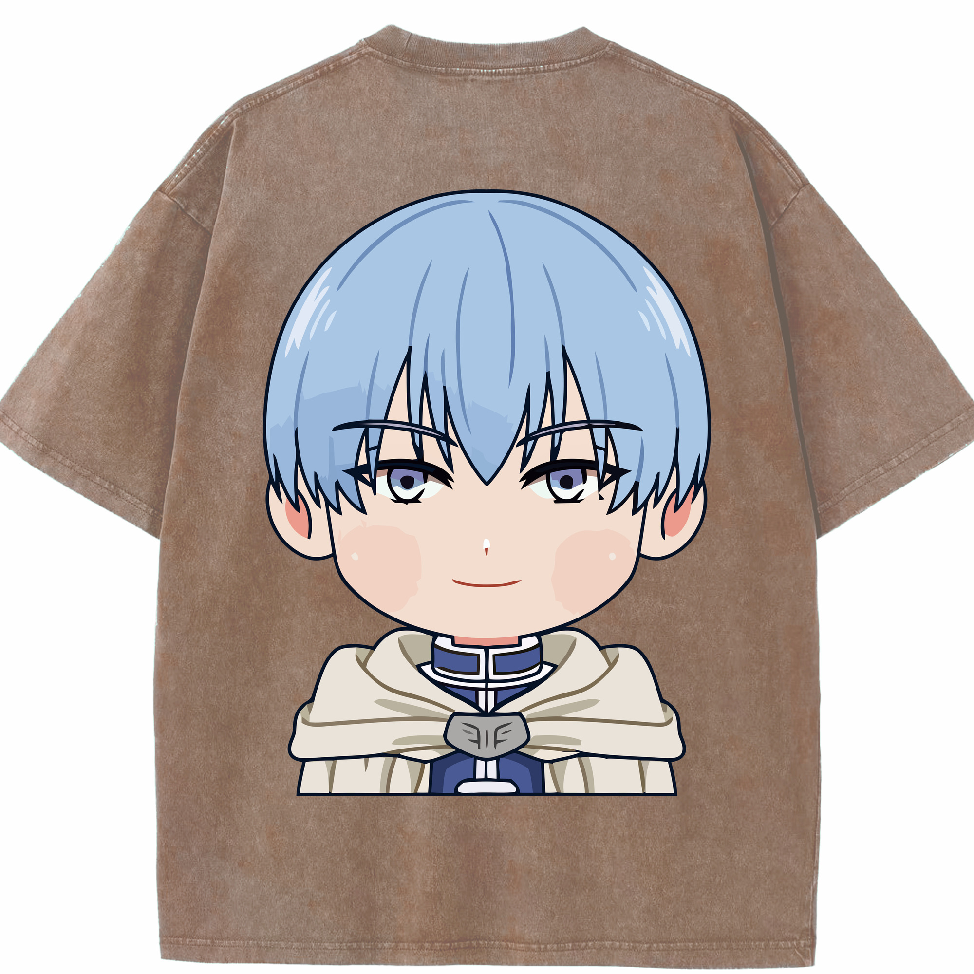 （画像用） 葬送のフリーレン Frieren 綿100% ヴィンテージ風 半袖Tシャツ（背面プリント）