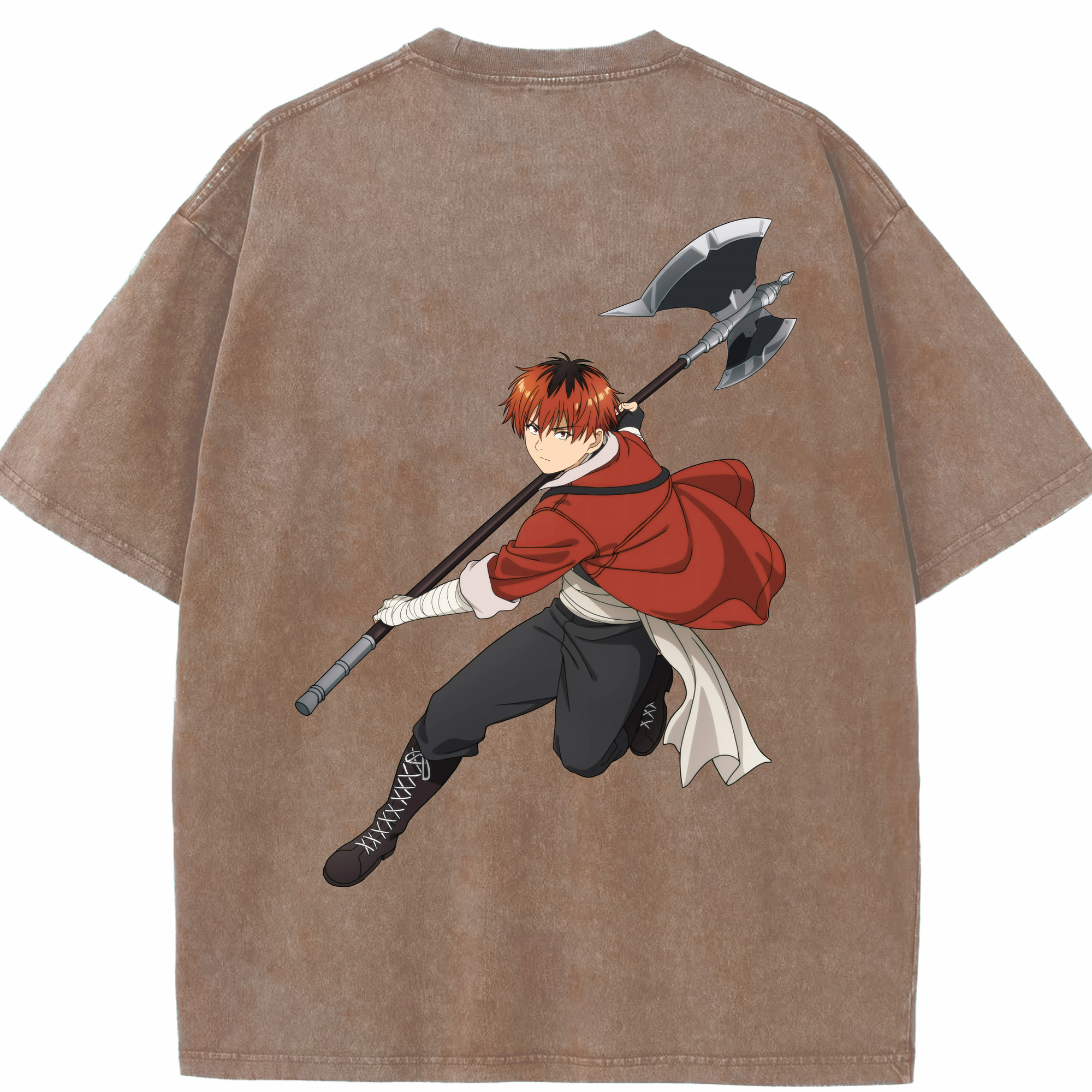 （画像用） 葬送のフリーレン Frieren 綿100% ヴィンテージ風 半袖Tシャツ（背面プリント）