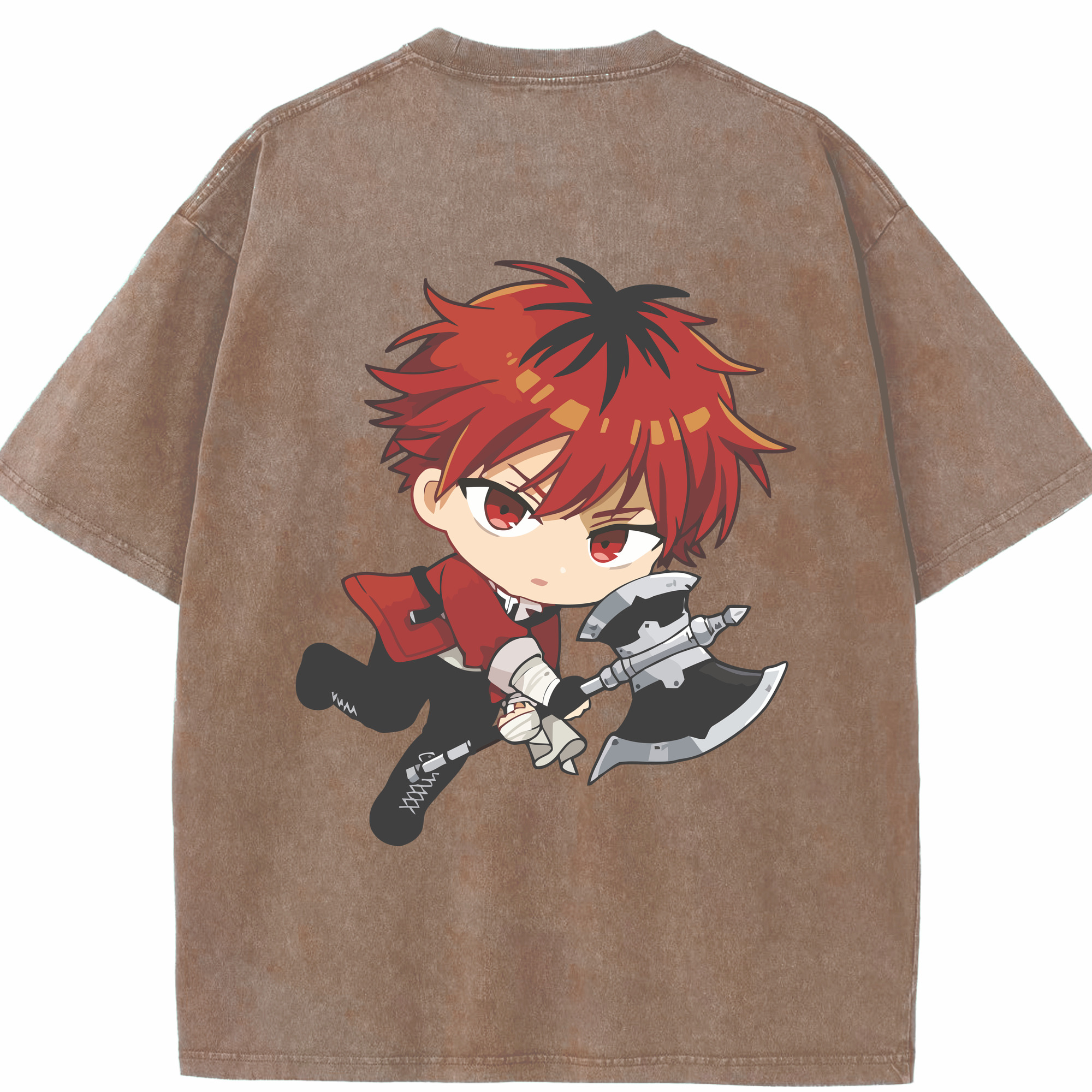 （画像用） 葬送のフリーレン Frieren 綿100% ヴィンテージ風 半袖Tシャツ（背面プリント）