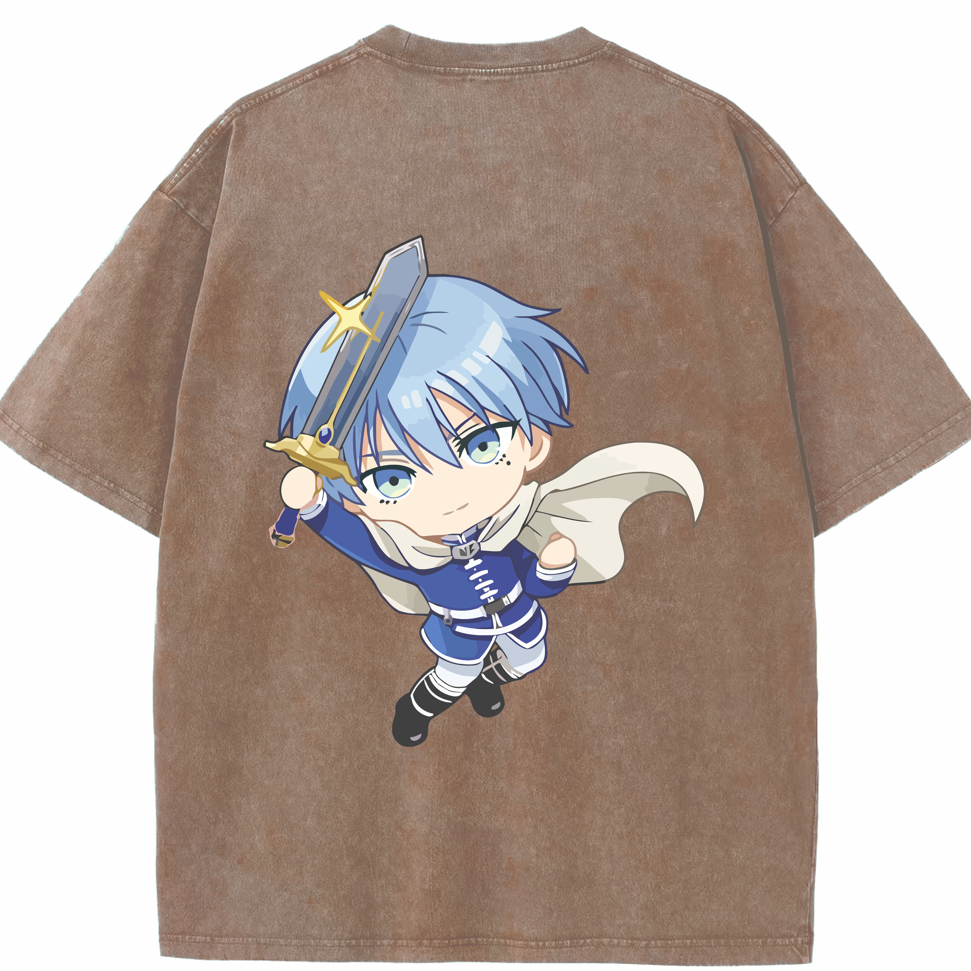 （画像用） 葬送のフリーレン Frieren 綿100% ヴィンテージ風 半袖Tシャツ（背面プリント）