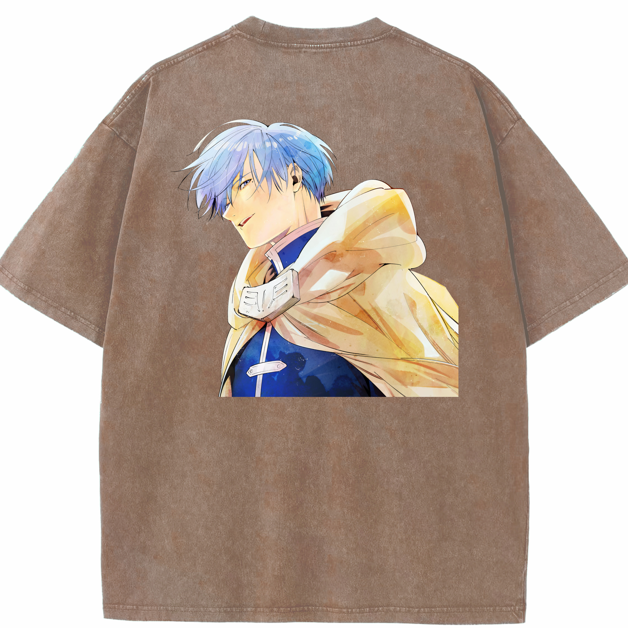 （画像用） 葬送のフリーレン Frieren 綿100% ヴィンテージ風 半袖Tシャツ（背面プリント）