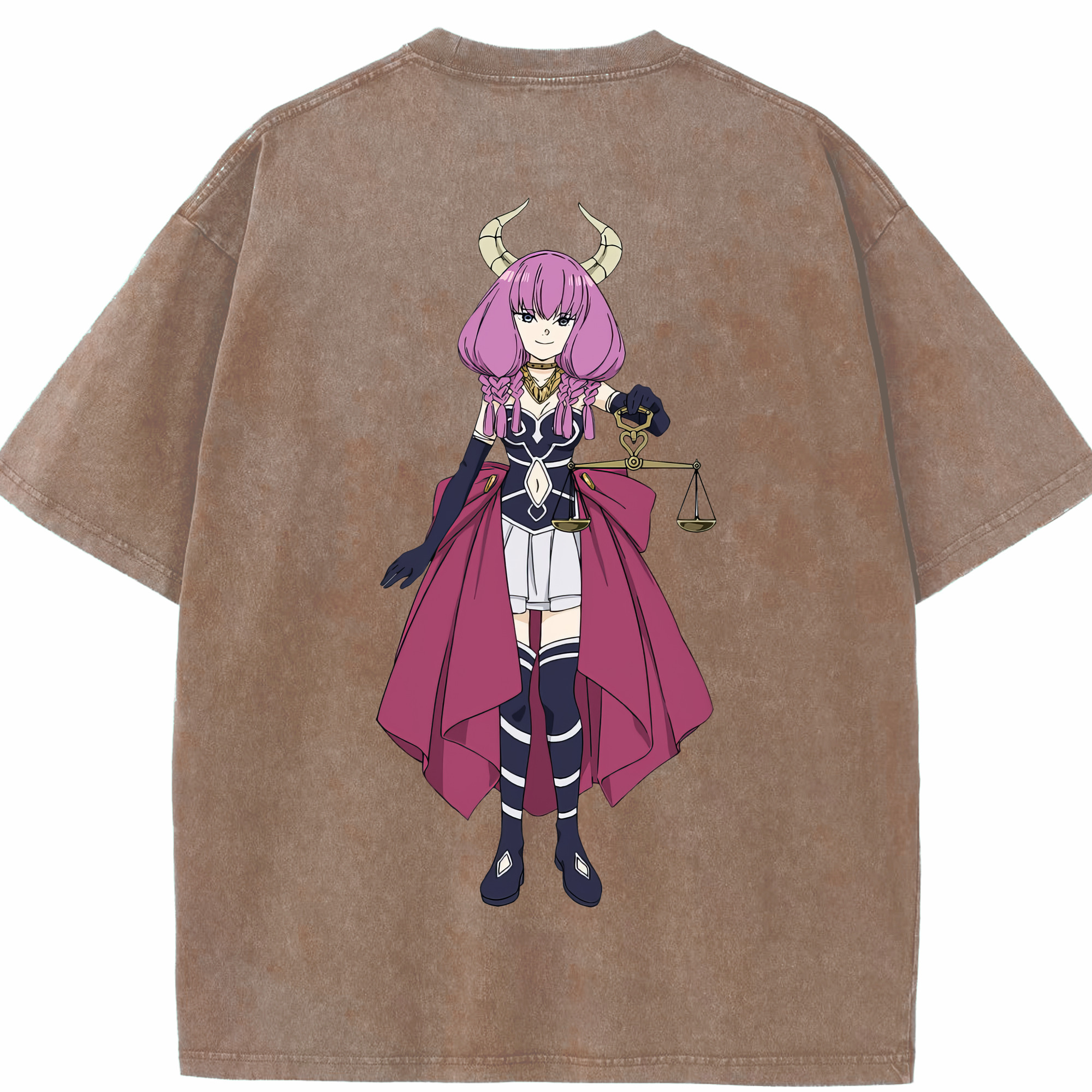 （画像用） 葬送のフリーレン Frieren 綿100% ヴィンテージ風 半袖Tシャツ（背面プリント）