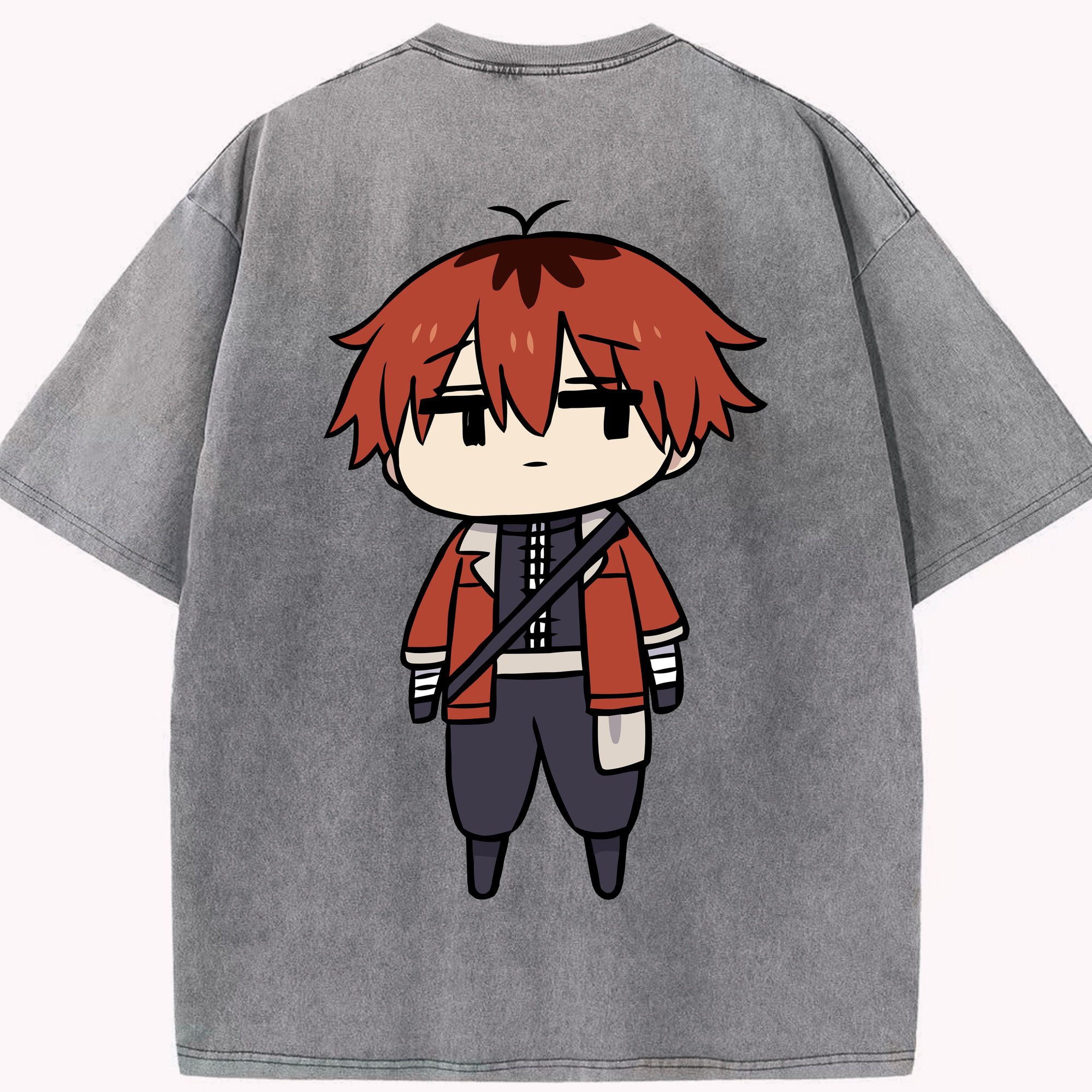 （画像用） 葬送のフリーレン Frieren 綿100% ヴィンテージ風 半袖Tシャツ（背面プリント）
