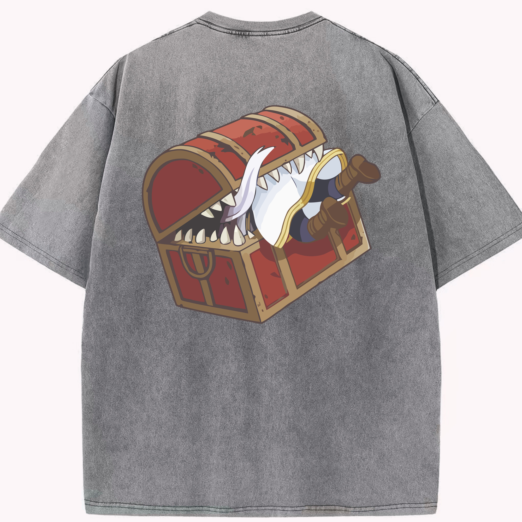 （画像用） 葬送のフリーレン Frieren 綿100% ヴィンテージ風 半袖Tシャツ（背面プリント）