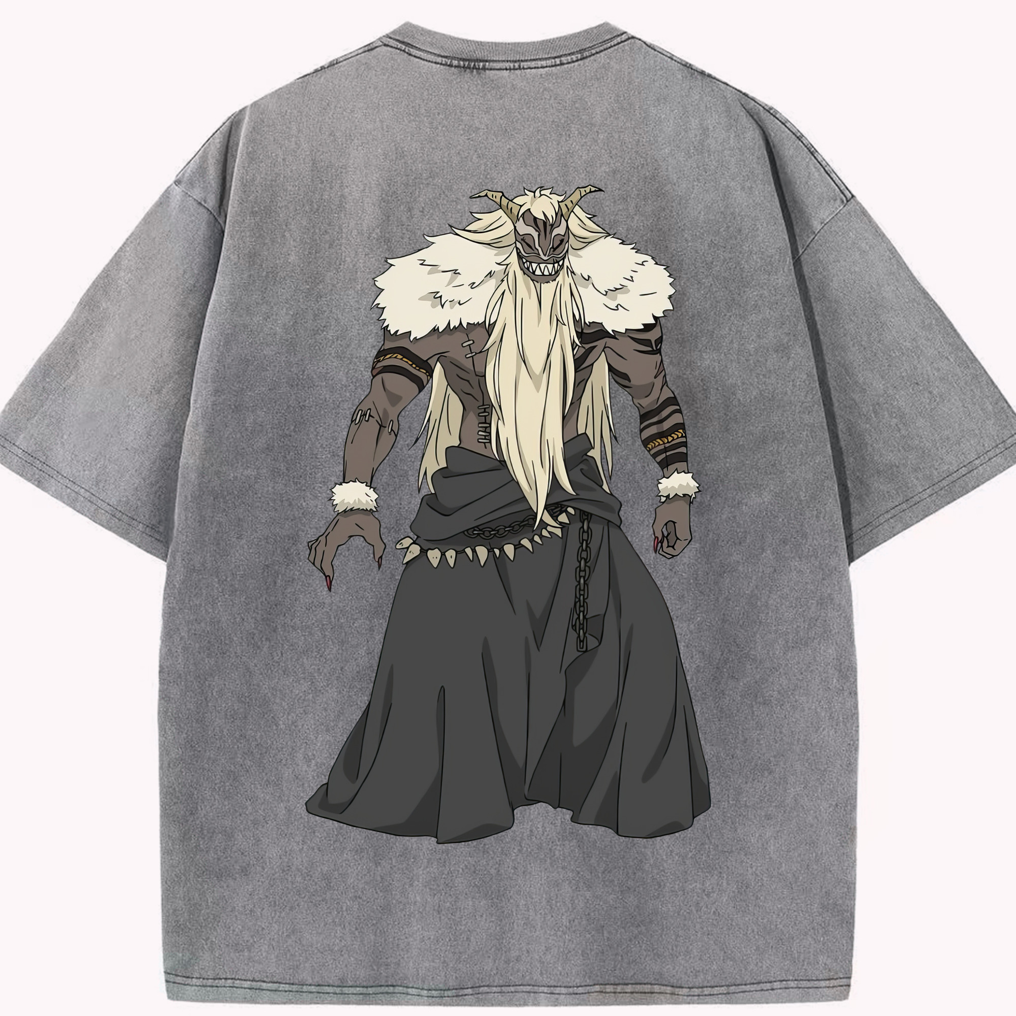 （画像用） 葬送のフリーレン Frieren 綿100% ヴィンテージ風 半袖Tシャツ（背面プリント）
