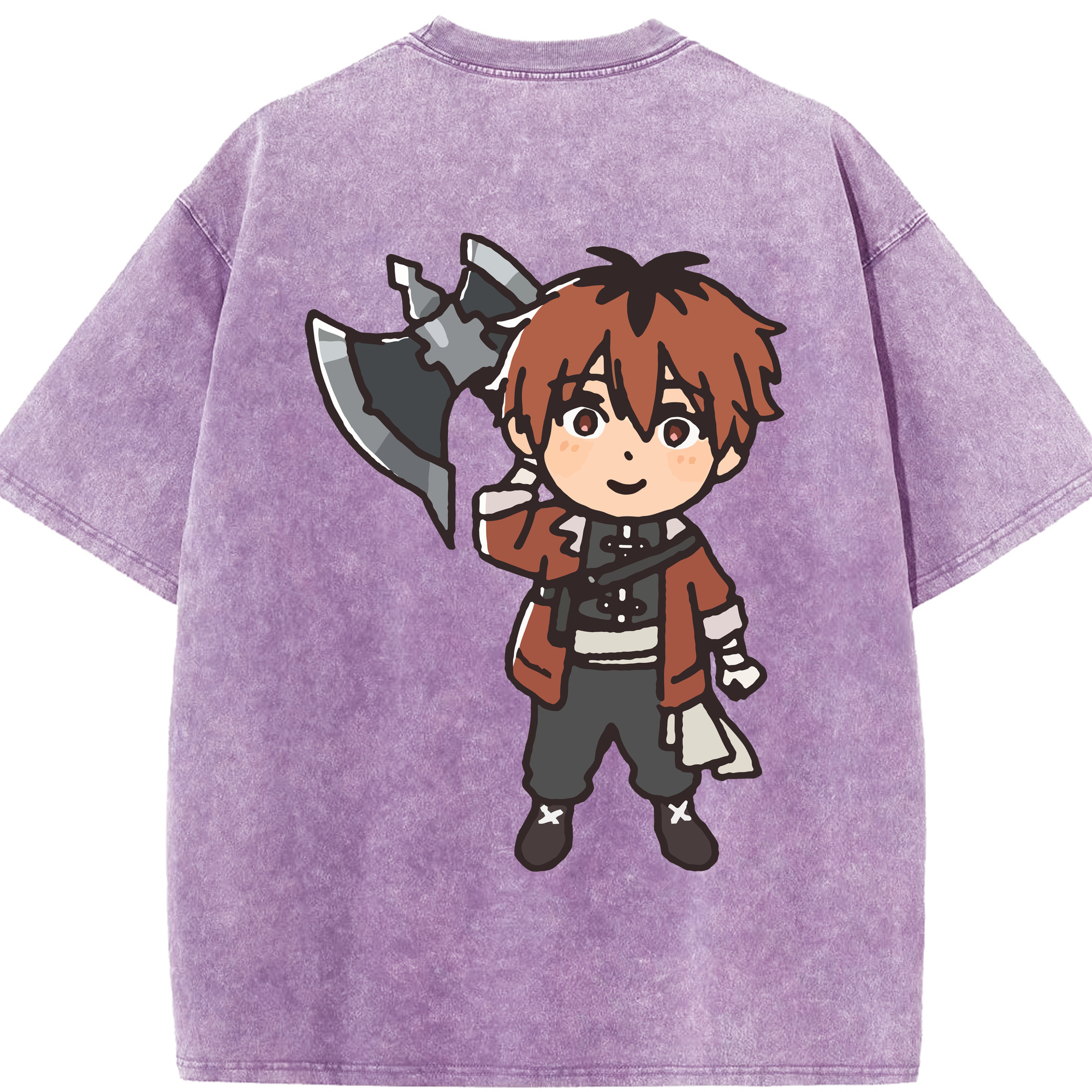 （画像用） 葬送のフリーレン Frieren 綿100% ヴィンテージ風 半袖Tシャツ（背面プリント）