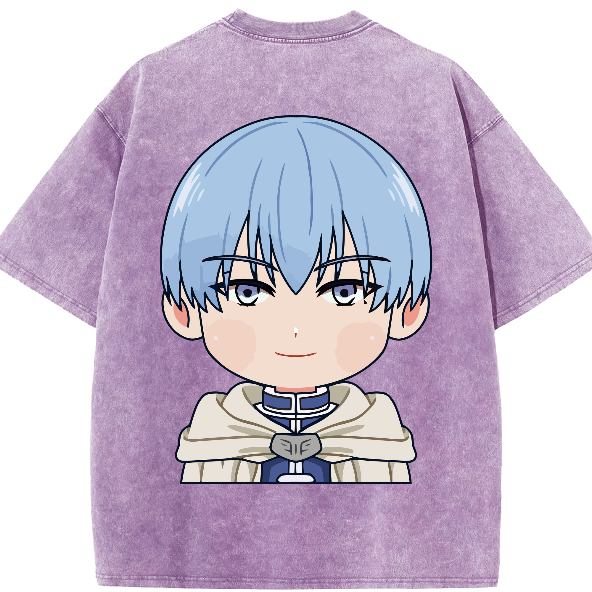 （画像用） 葬送のフリーレン Frieren 綿100% ヴィンテージ風 半袖Tシャツ（背面プリント）