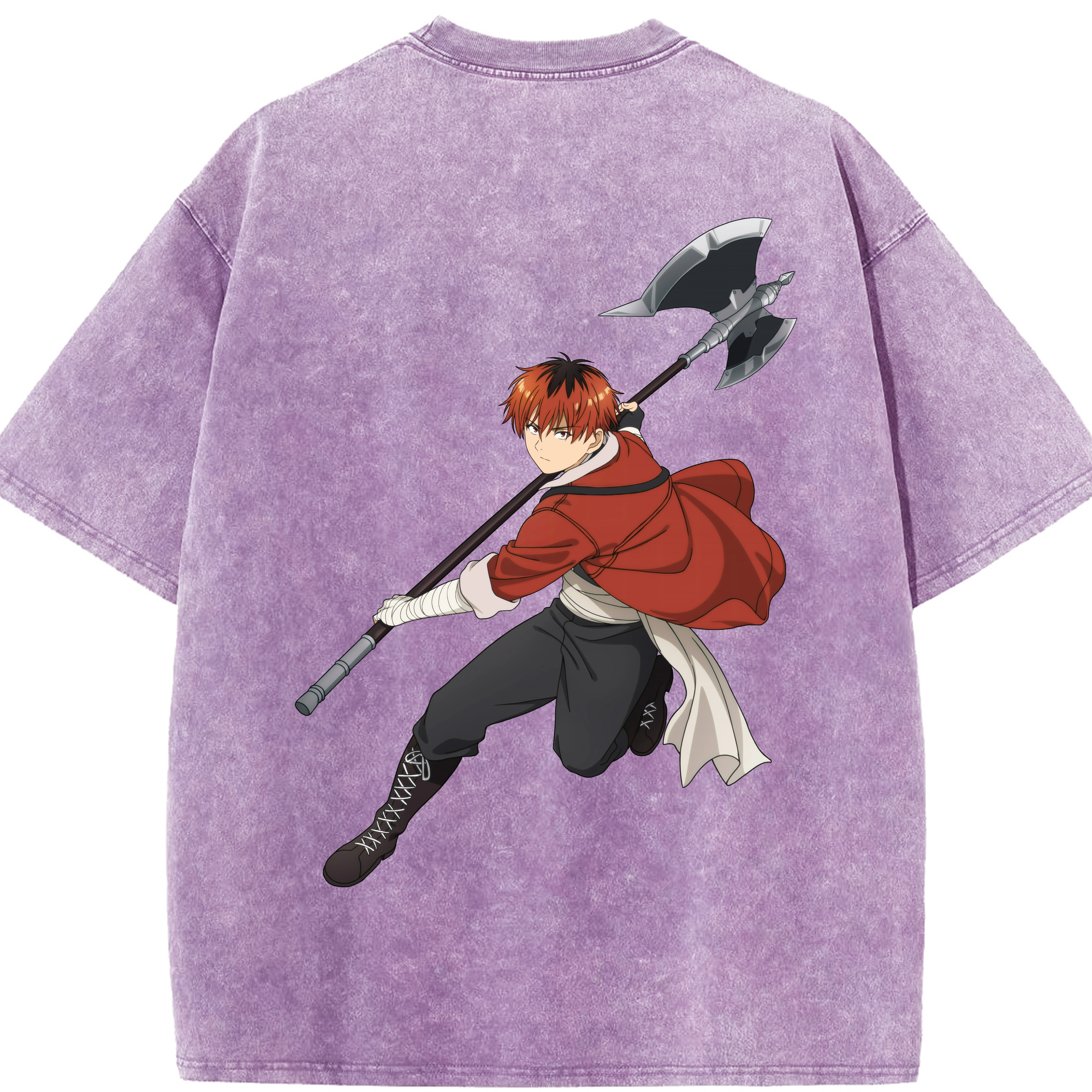 （画像用） 葬送のフリーレン Frieren 綿100% ヴィンテージ風 半袖Tシャツ（背面プリント）