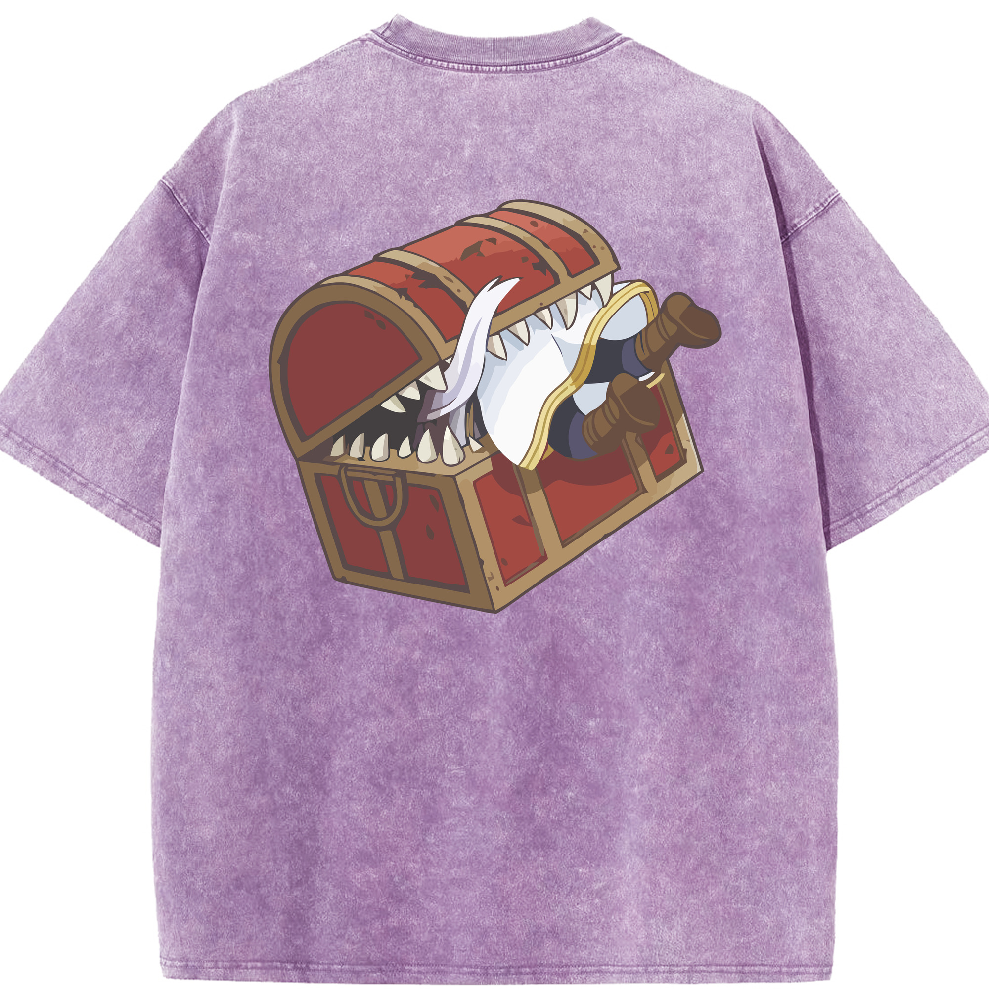 （画像用） 葬送のフリーレン Frieren 綿100% ヴィンテージ風 半袖Tシャツ（背面プリント）