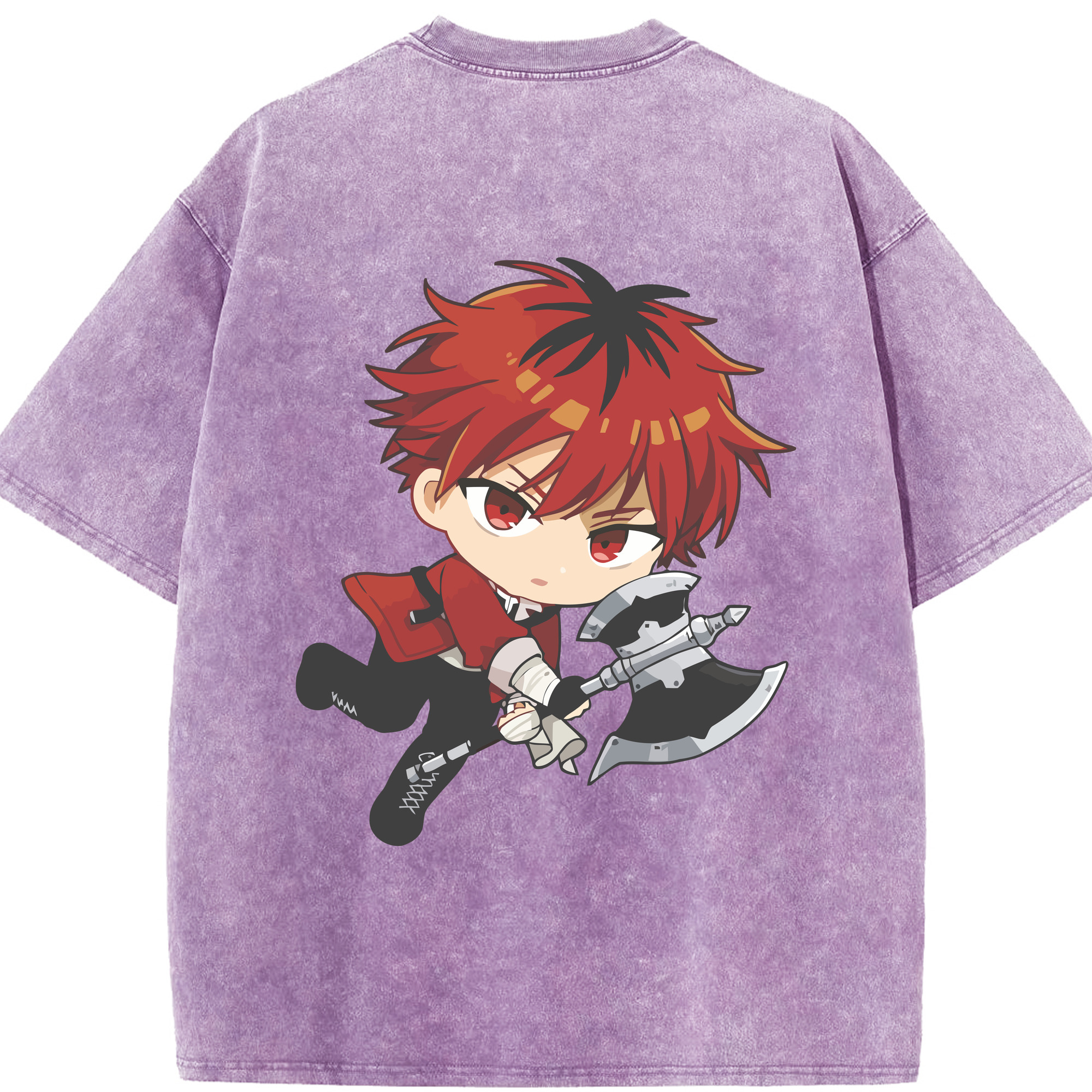 （画像用） 葬送のフリーレン Frieren 綿100% ヴィンテージ風 半袖Tシャツ（背面プリント）