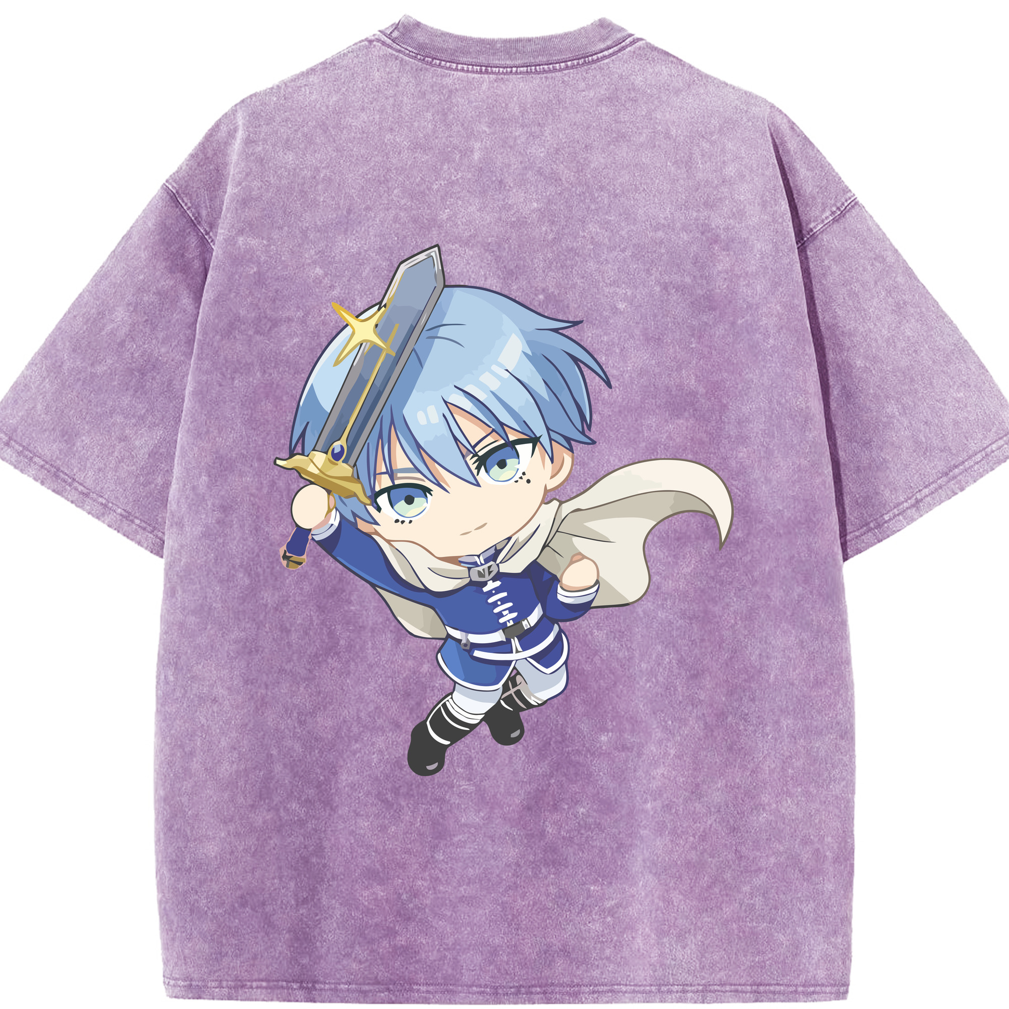 （画像用） 葬送のフリーレン Frieren 綿100% ヴィンテージ風 半袖Tシャツ（背面プリント）