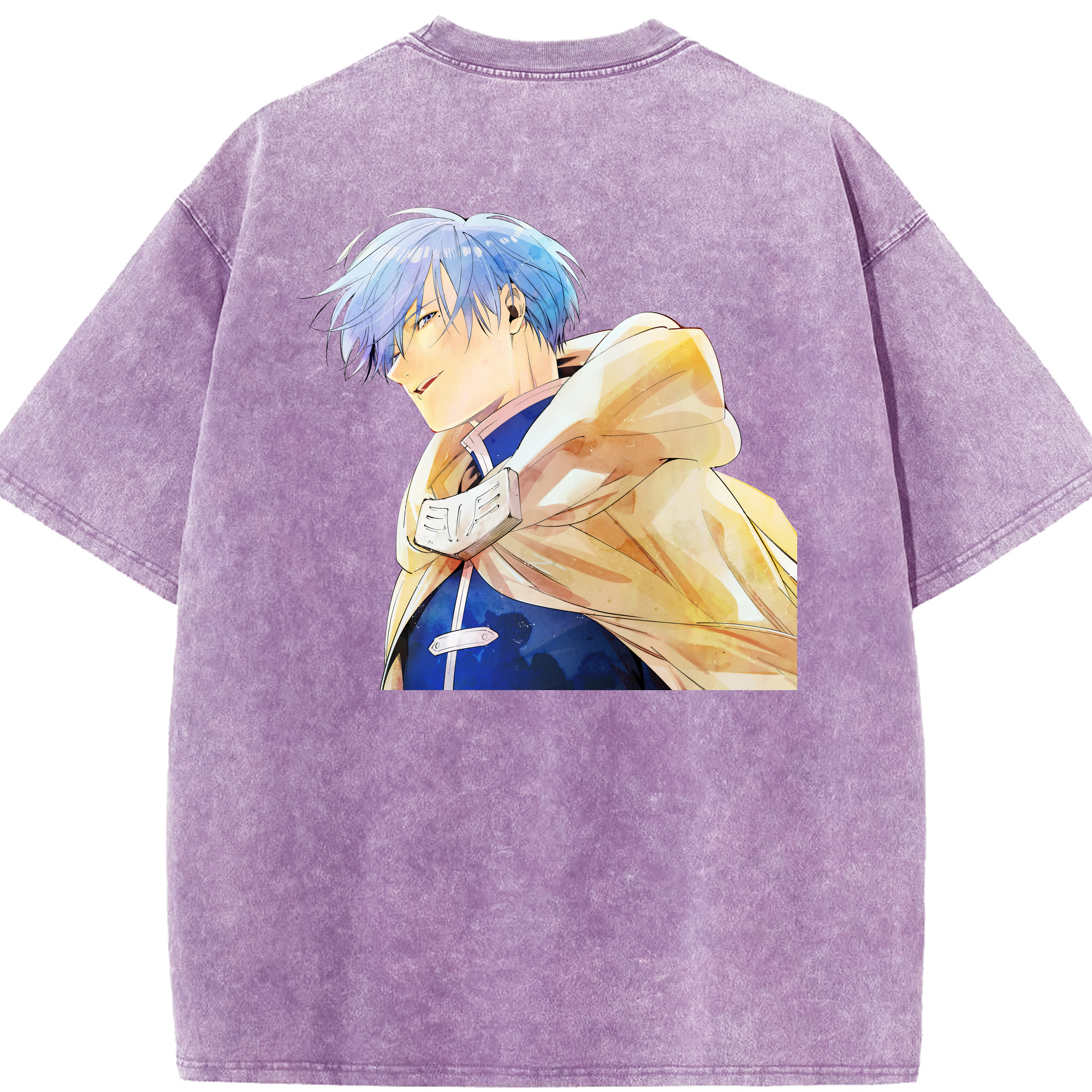 （画像用） 葬送のフリーレン Frieren 綿100% ヴィンテージ風 半袖Tシャツ（背面プリント）