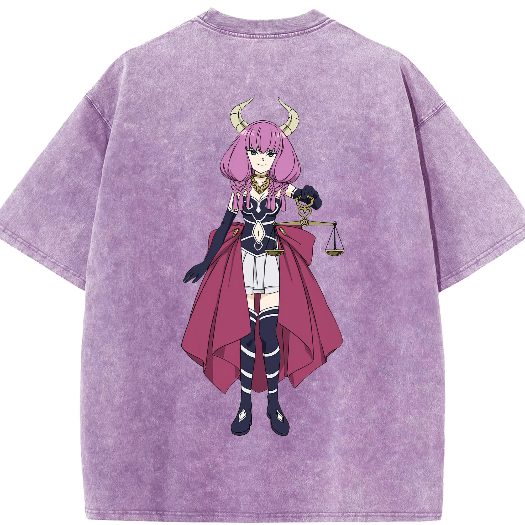（画像用） 葬送のフリーレン Frieren 綿100% ヴィンテージ風 半袖Tシャツ（背面プリント）