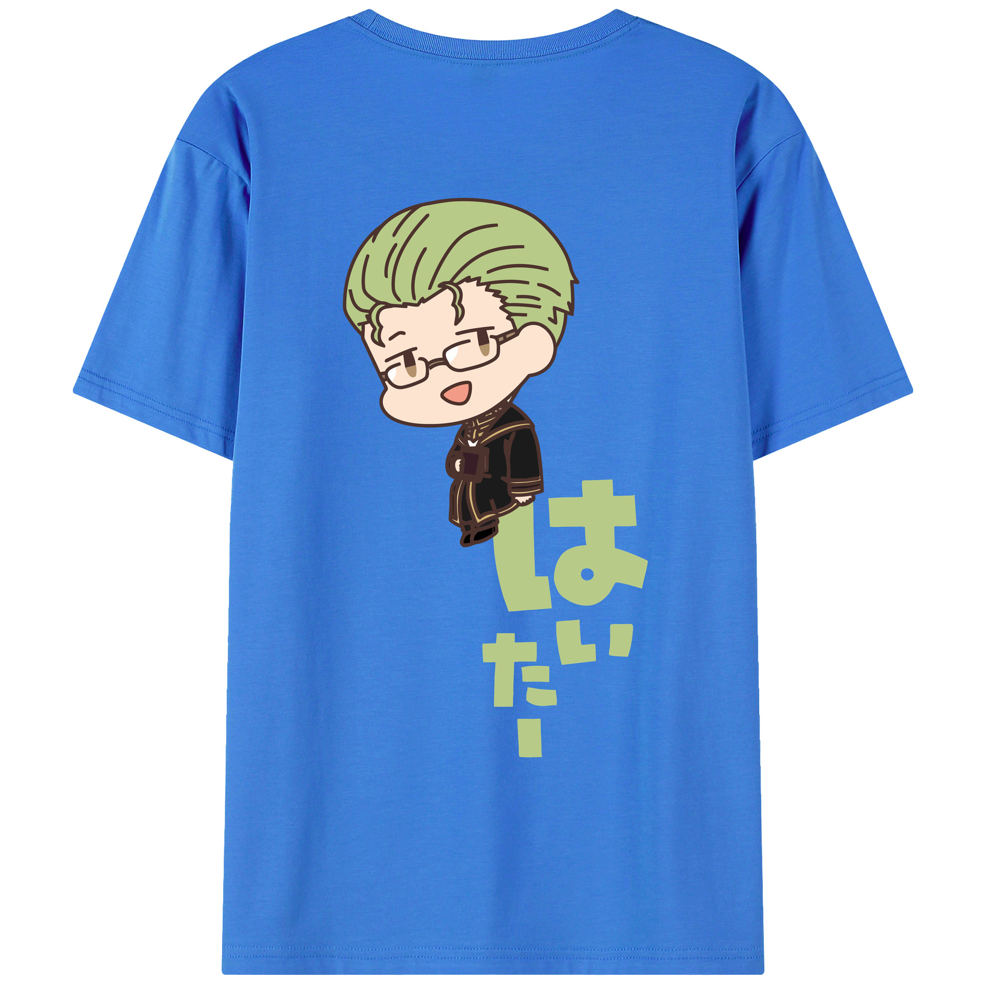 （画像用） 葬送のフリーレン Frieren 綿100％ メンズ半袖Tシャツ（バックプリント） 通気性