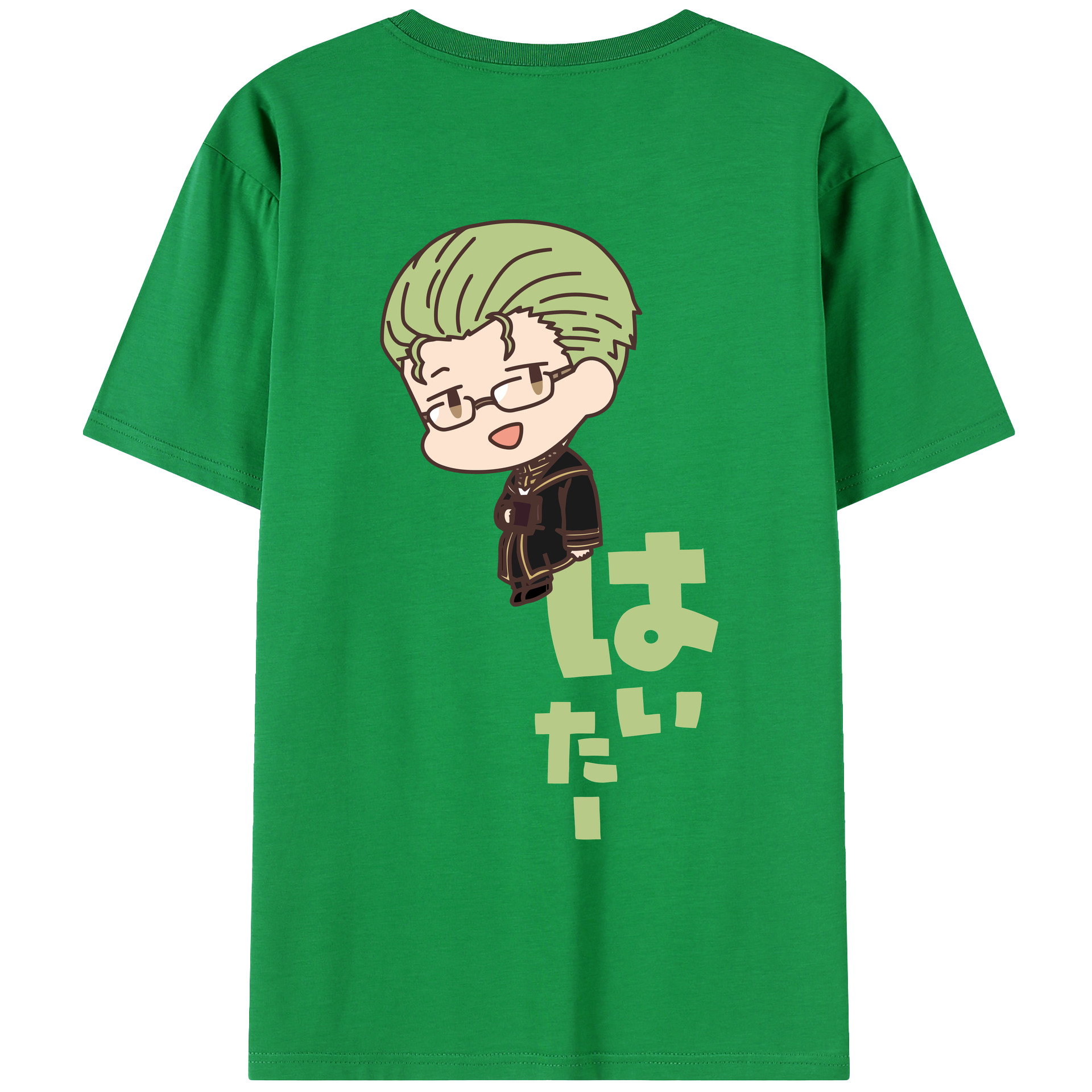 （画像用） 葬送のフリーレン Frieren 綿100％ メンズ半袖Tシャツ（バックプリント） 通気性