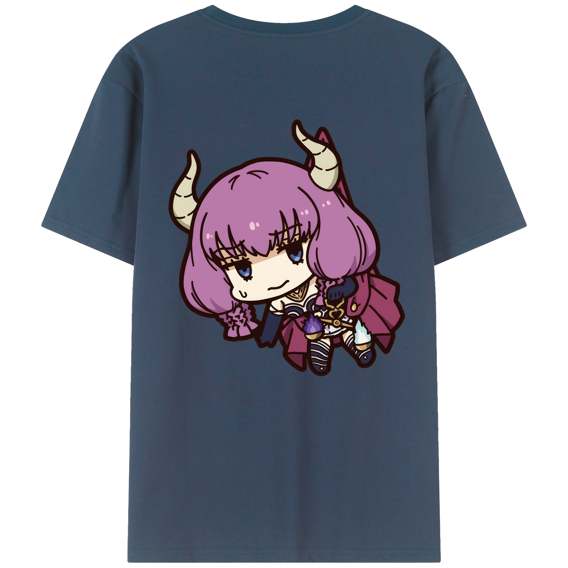 （画像用） 葬送のフリーレン Frieren 綿100％ メンズ半袖Tシャツ（バックプリント） 通気性