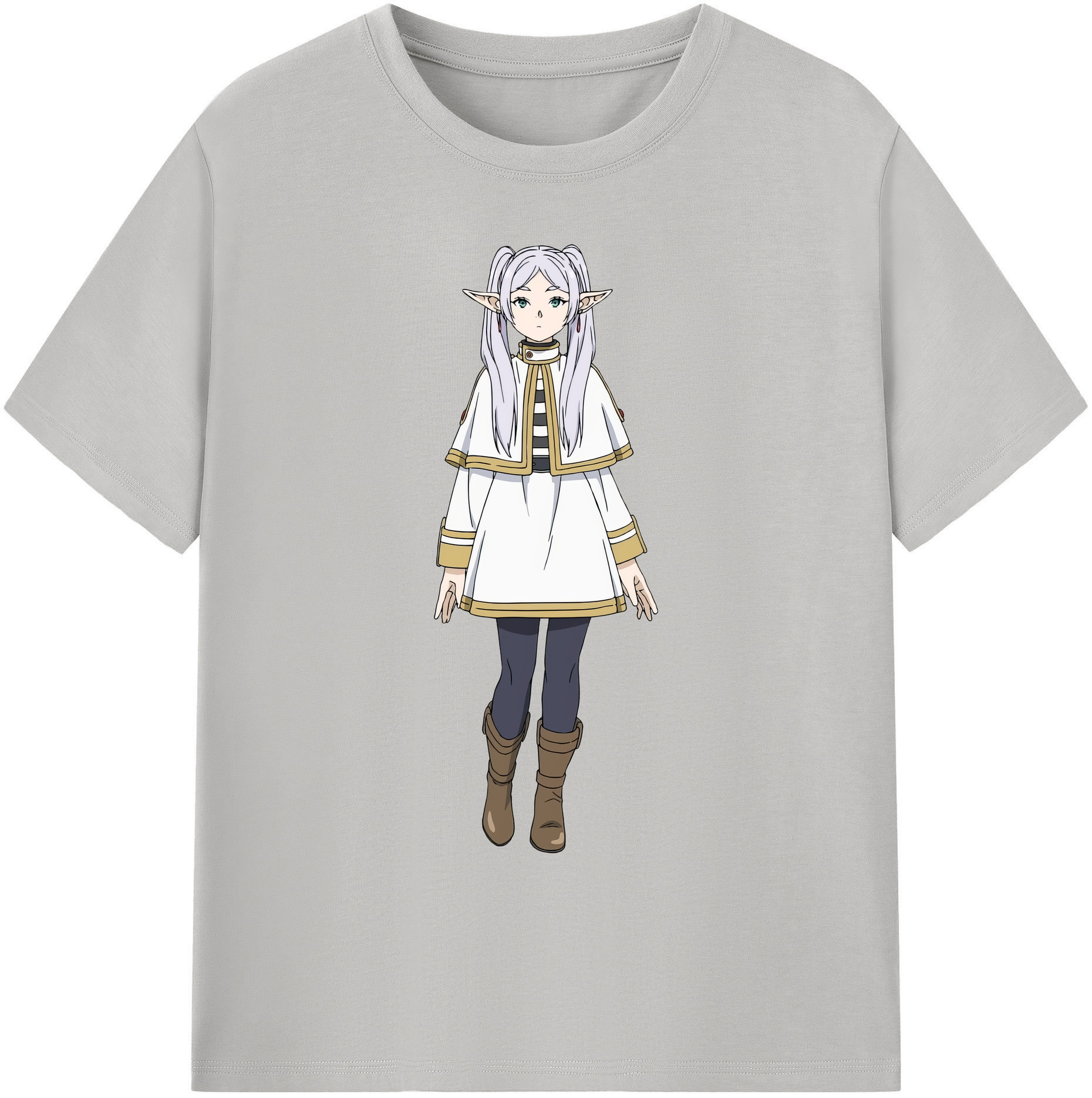 （画像用） 葬送のフリーレン Frieren 綿100％ メンズ半袖Tシャツ｜肌触りやわらか＆通気性