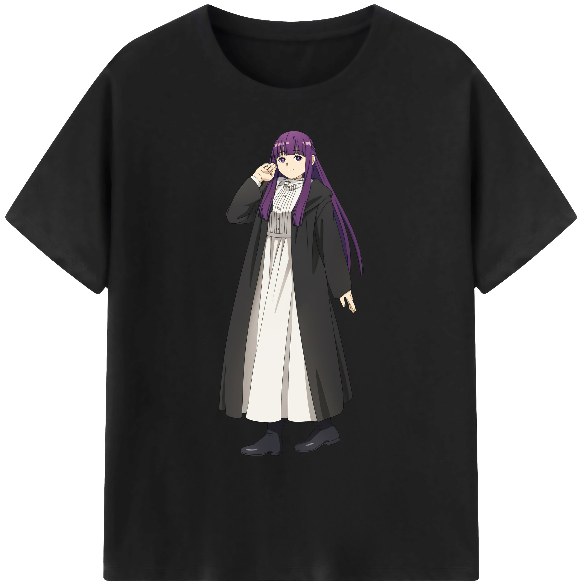（画像用） 葬送のフリーレン Frieren 綿100％ メンズ半袖Tシャツ｜肌触りやわらか＆通気性