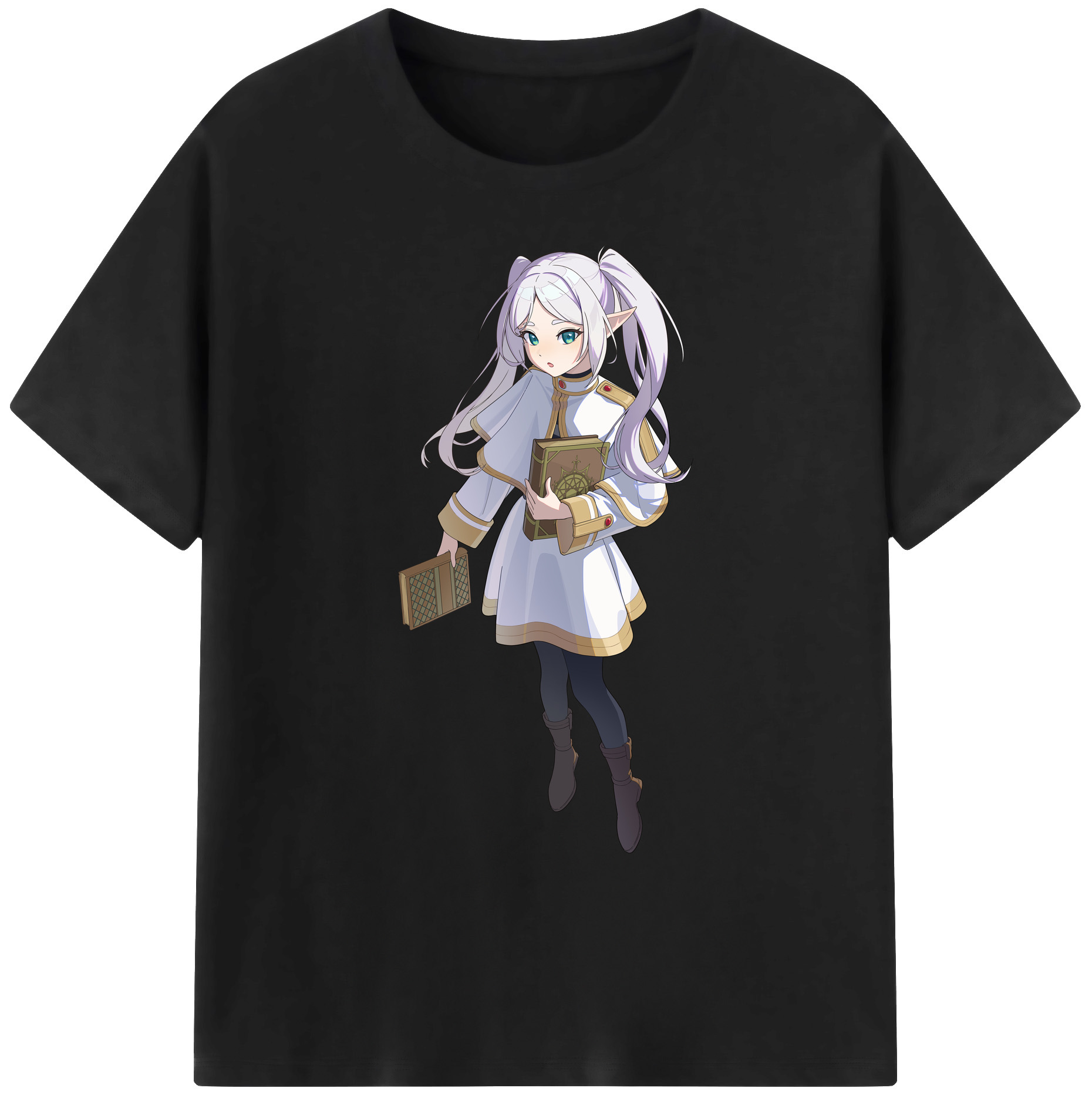 （画像用） 葬送のフリーレン Frieren 綿100％ メンズ半袖Tシャツ｜肌触りやわらか＆通気性