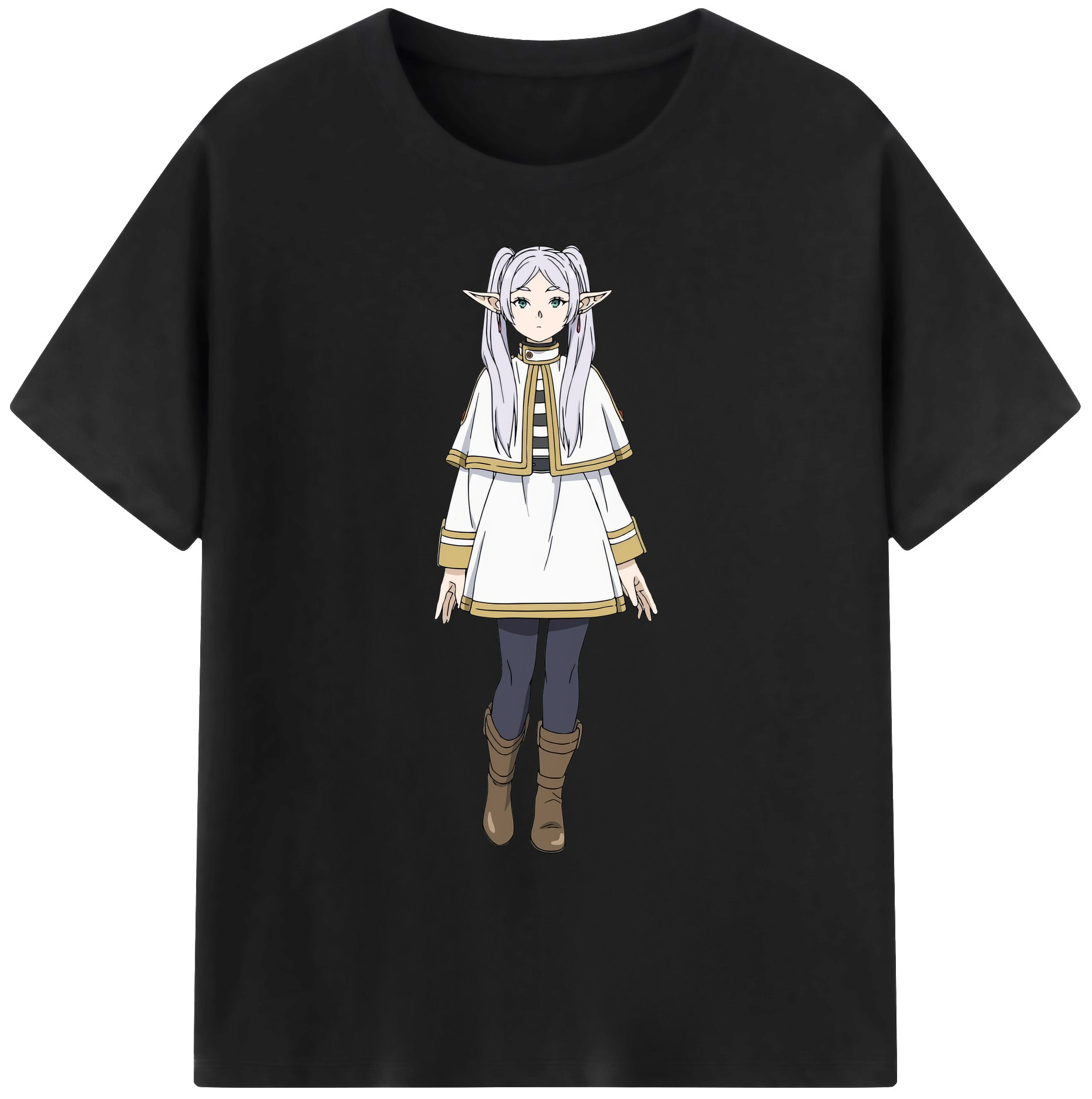 （画像用） 葬送のフリーレン Frieren 綿100％ メンズ半袖Tシャツ｜肌触りやわらか＆通気性