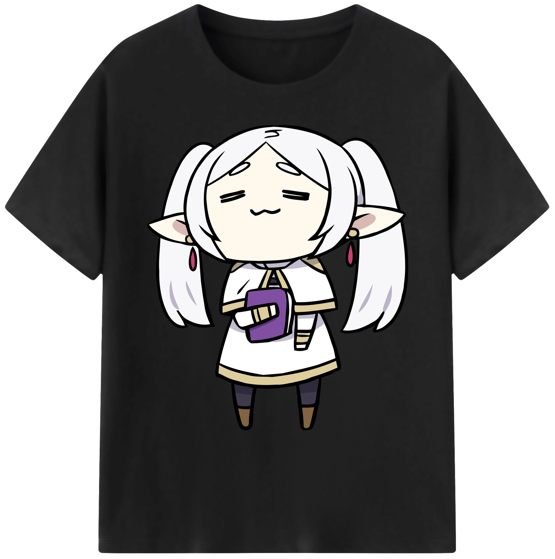 （画像用） 葬送のフリーレン Frieren 綿100％ メンズ半袖Tシャツ｜肌触りやわらか＆通気性