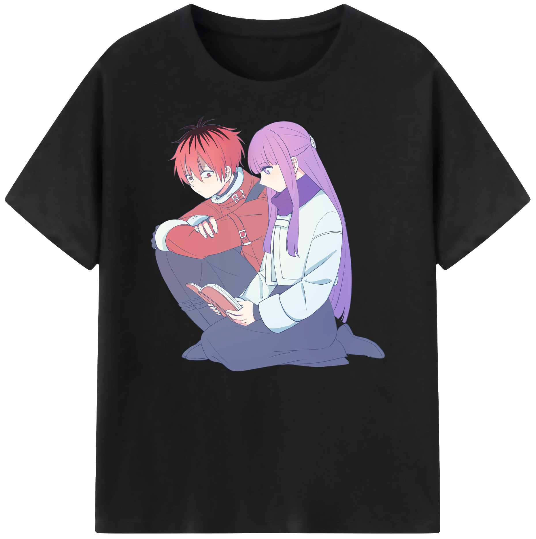 （画像用） 葬送のフリーレン Frieren 綿100％ メンズ半袖Tシャツ｜肌触りやわらか＆通気性